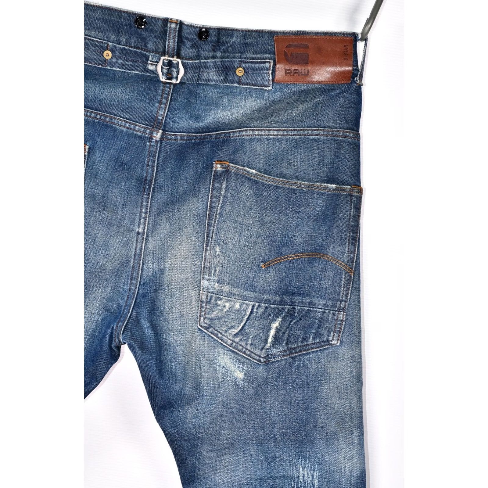 G-Star G-Star Raw US Lumber Tapered Red Listing Selvedge Denim Jeans W33 L32 Mens Blue Denim Listing 5-Pocket Design Vintage: No not Vintage Size US 33 - 7 Thumbnail