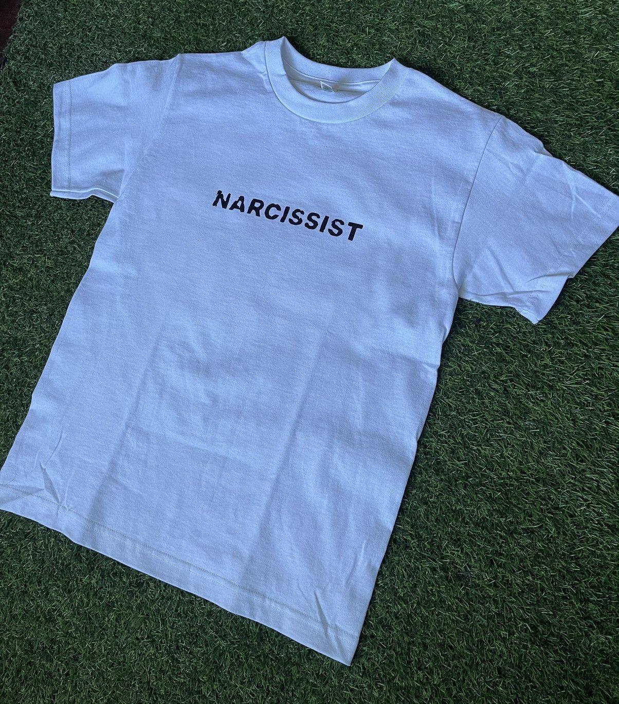 Vintage NARCISSIST TSHIRT Size US M / EU 48-50 / 2 - 2 Thumbnail