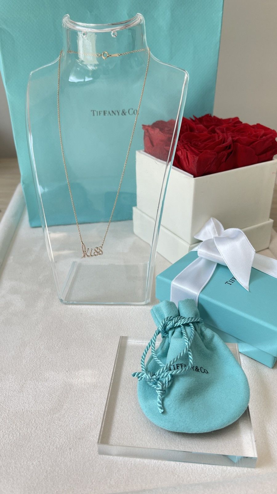 Tiffany & Co. Tiffany & Co. Graffiti Kiss Pendant RG Dia 16” NEW $4,400 Size ONE SIZE - 8 Thumbnail
