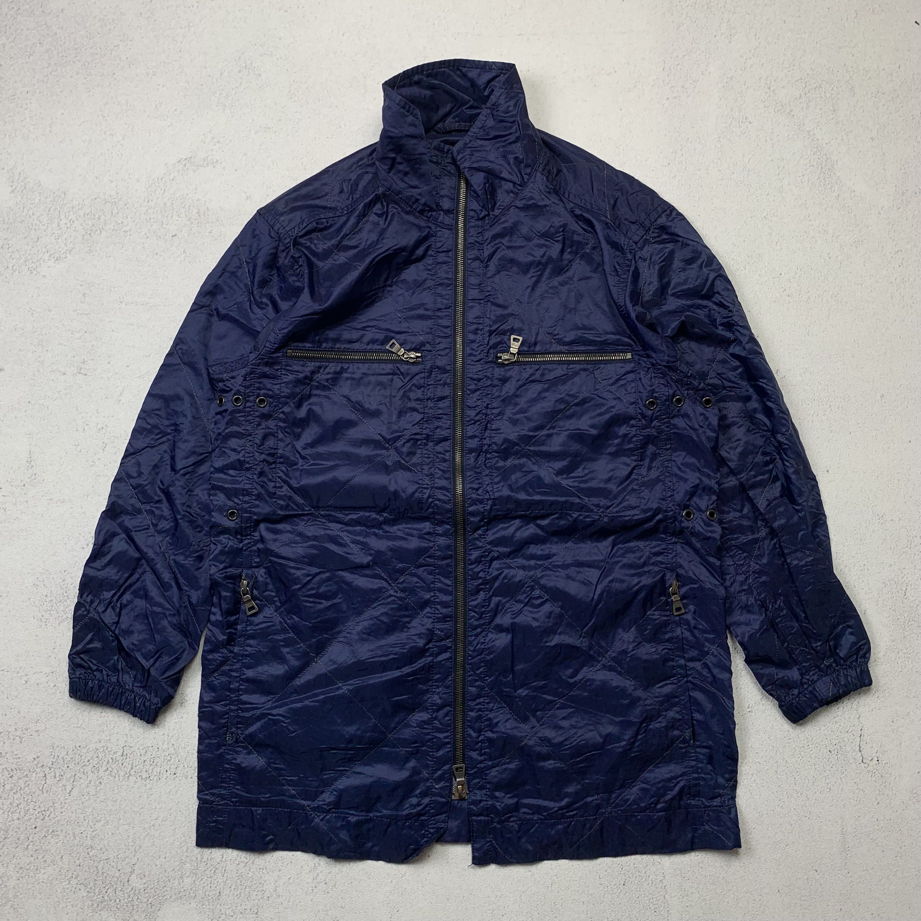 ジャケット・アウター 90s PRADA nylon fur vest archive Archive vintage Prada reversible wool/nylon jacket size S-M