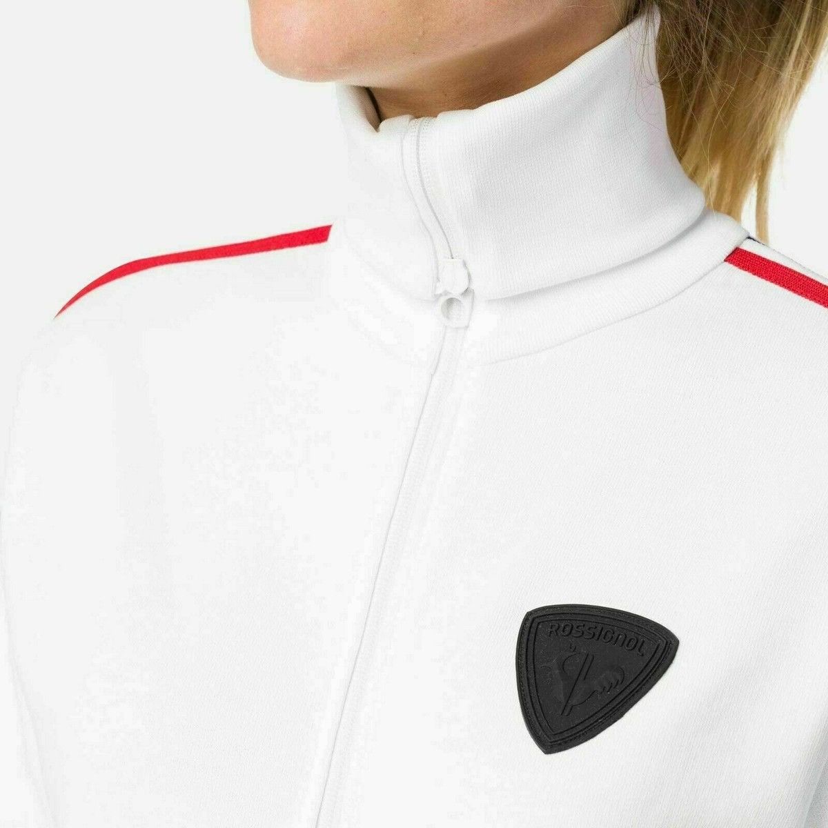 Rossignol 🇫🇷 Rossignol Roll Neck Track Jacket Tricolor Stripe Ski Rare Size XS / US 0-2 / IT 36-38 - 17 Thumbnail