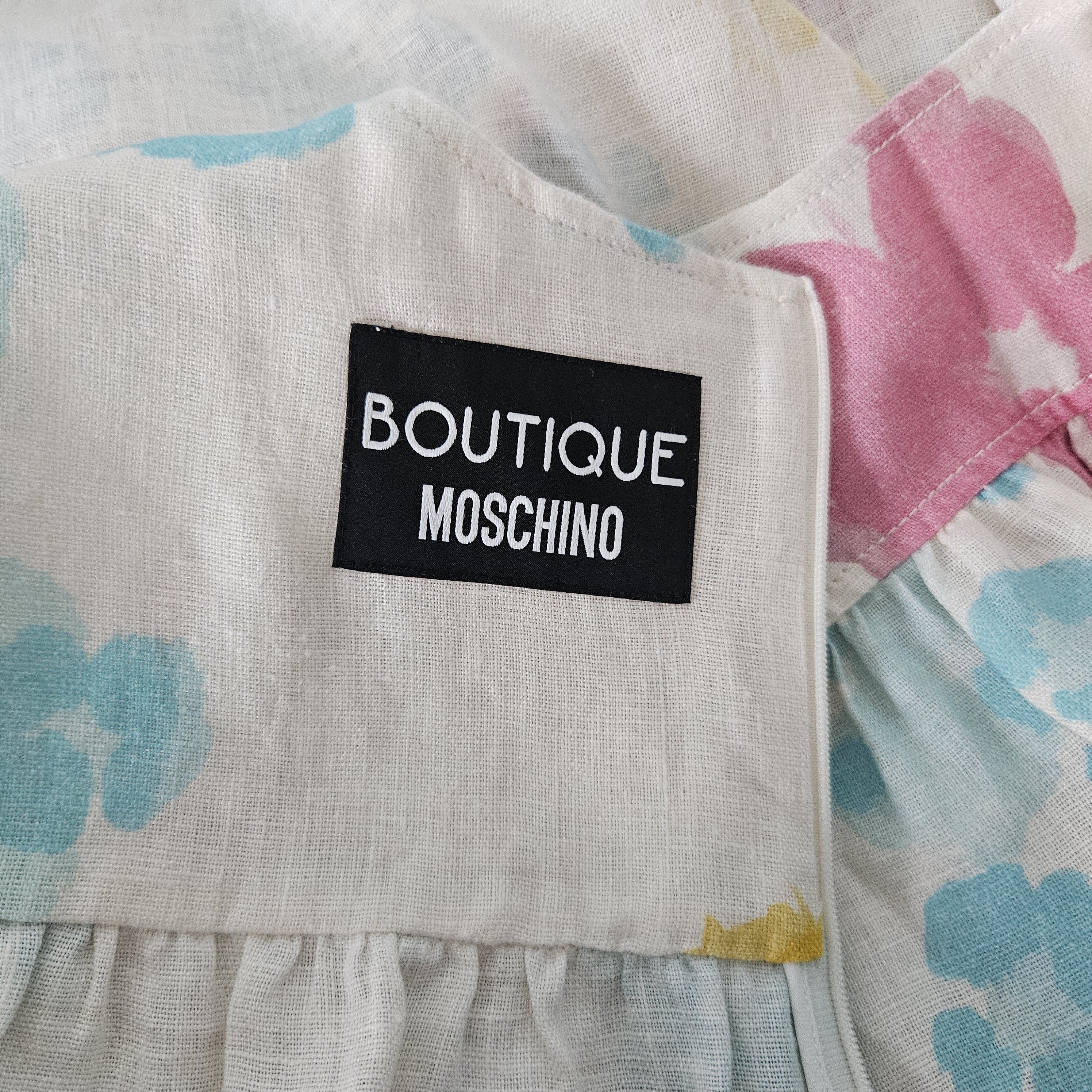 Boutique Moschino Boutique Moschino Floral Linen Shift Dress – IT 40 / US 4 Size S / US 4 / IT 40 - 11 Thumbnail