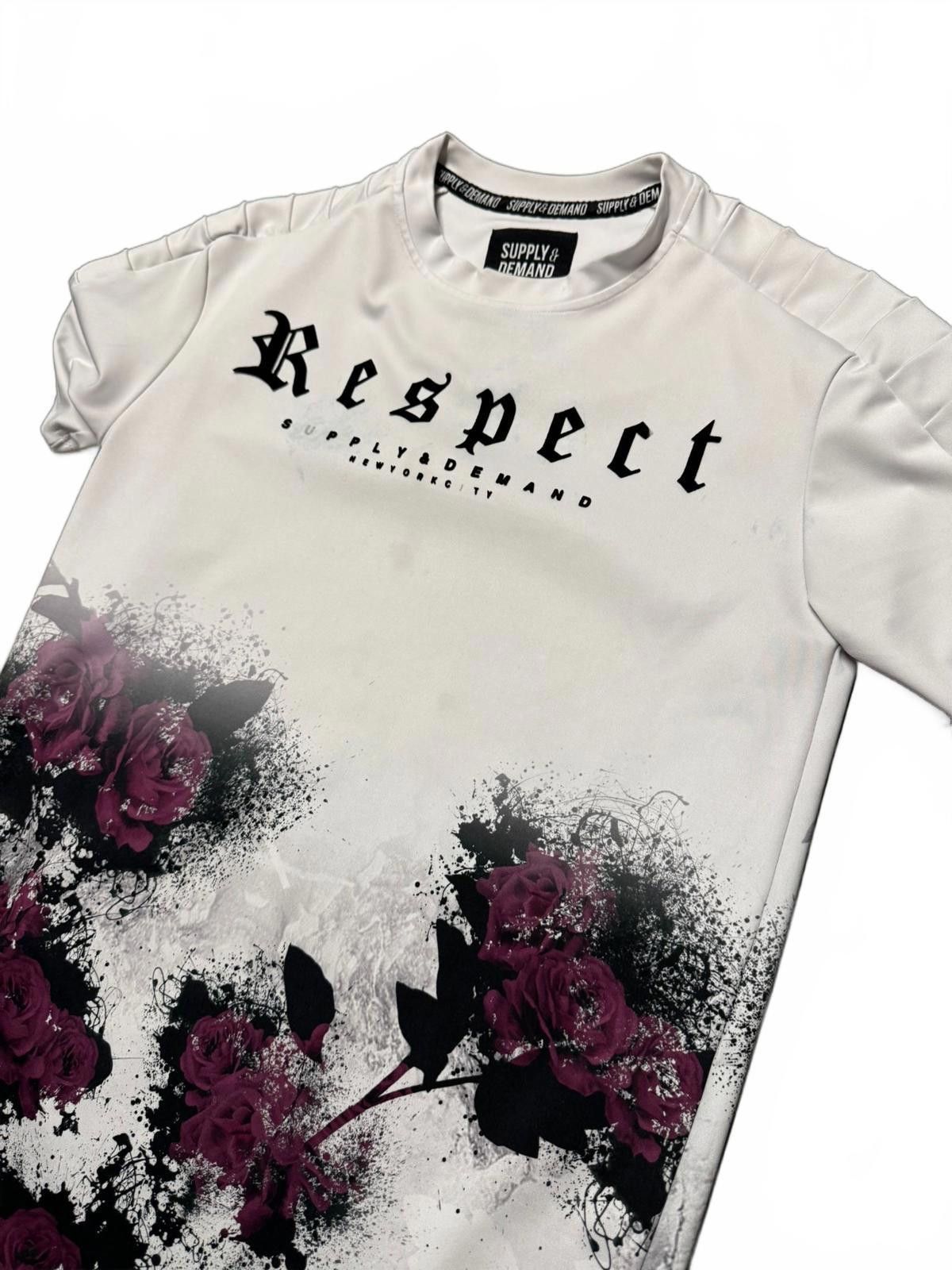 Supply & Demand Supply & Demand 'Respect' Graphic T-Shirt - Floral Design Size US M / EU 48-50 / 2 - 2 Thumbnail