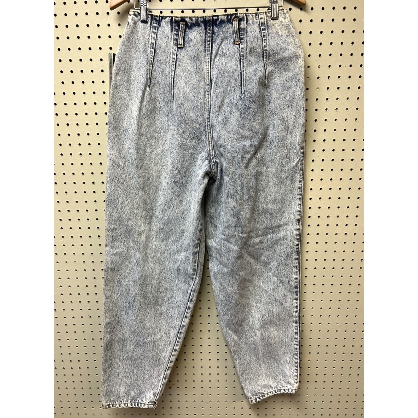 Vintage VINTAGE Mixed Blues Jeans Parachute Acid Wash Denim Womens 80s Sz 13 28”W Regular NOS Size 34" / US 12 / IT 48 - 4 Thumbnail