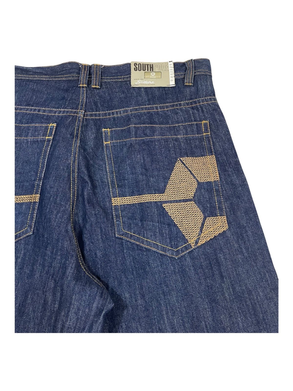 Fubu × JNCO × Southpole Y2K SouthPole Embroidery Pockets Super Baggy Jeans Denim Size US 40 / EU 56 - 3 Thumbnail