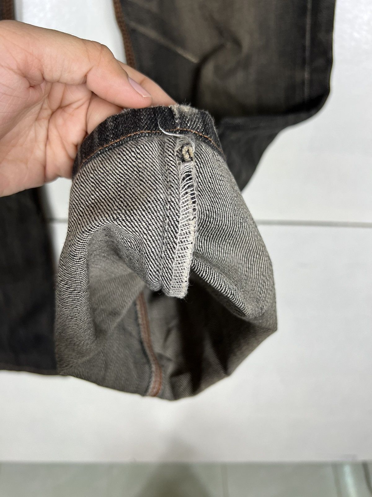 Edwin 🔥 EDWIN XV BLACK DISTRESSED DENIM JEANS Size US 32 / EU 48 - 11 Thumbnail