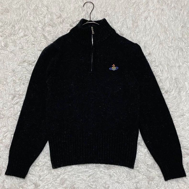 Vivienne Westwood Vivienne Westwood Half-Zip Cashmere Sweater - dmc Size US S / EU 44-46 / 1 - 1 Thumbnail