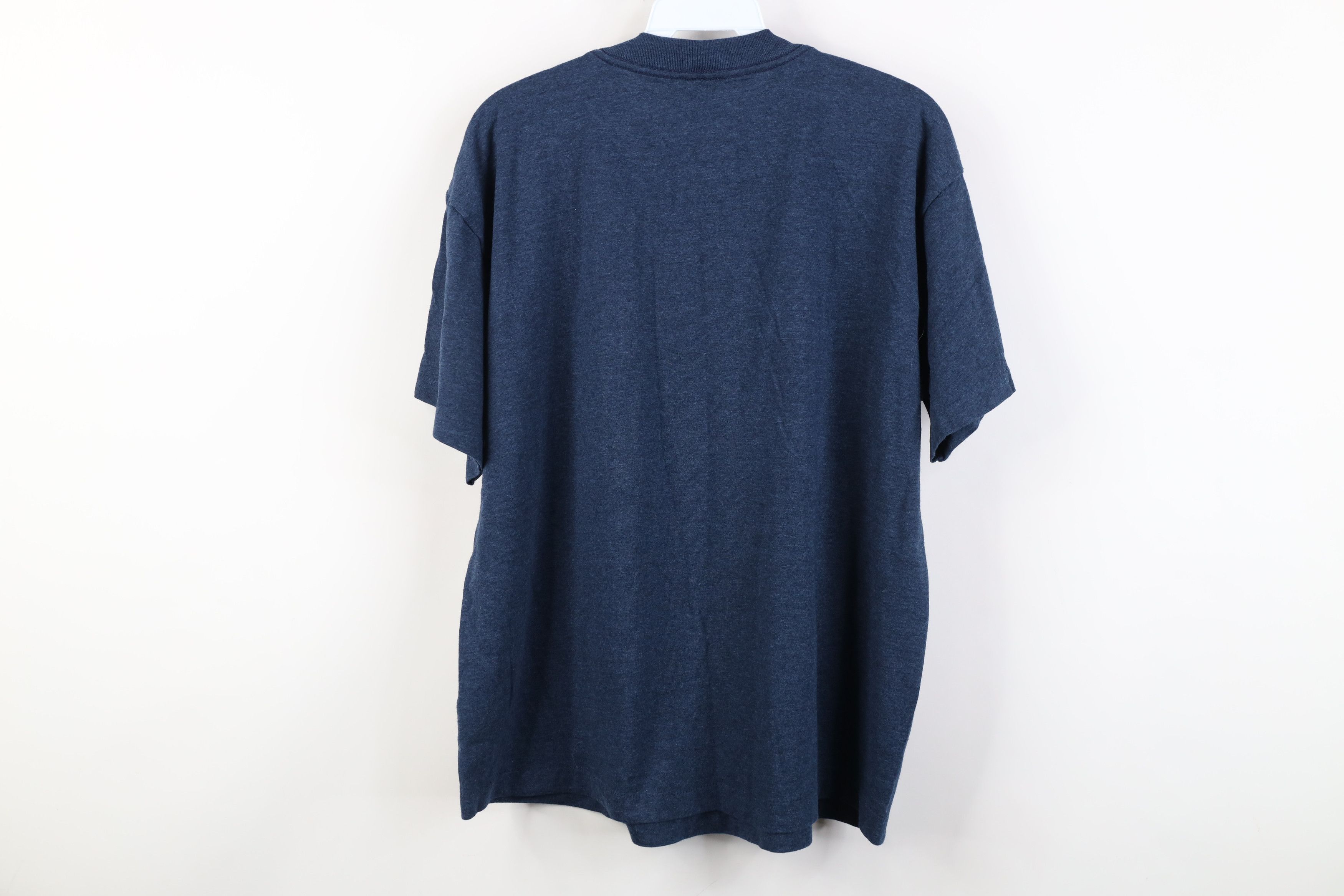 Vintage Vintage 90s Streetwear Blank Short Sleeve T-Shirt Blue USA Size US L / EU 52-54 / 3 - 8 Thumbnail