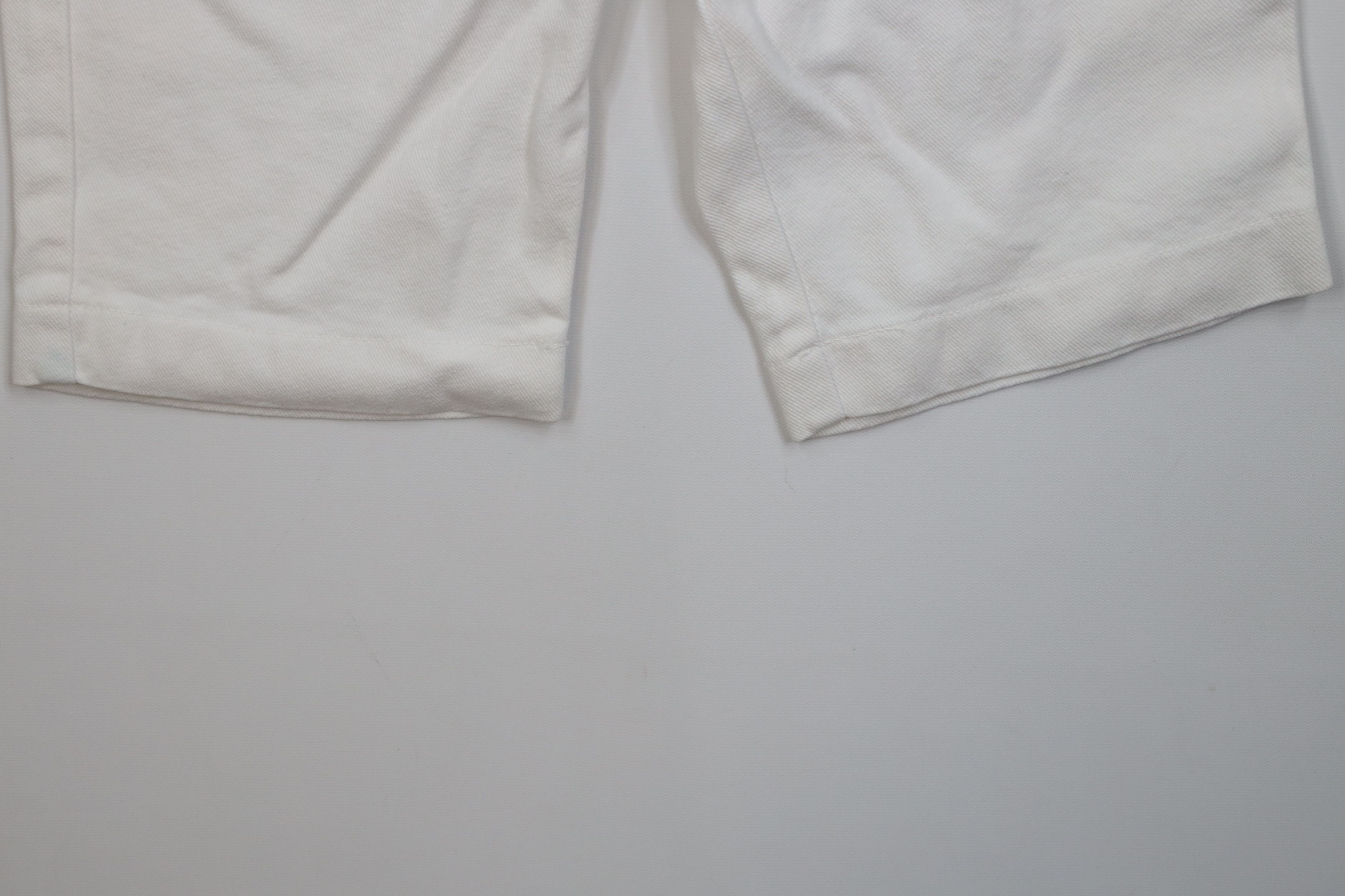 Vintage Vintage 90s Streetwear Denim Jean Shorts Jorts White Cotton Size 24" / US 00 / IT 34 - 4 Thumbnail
