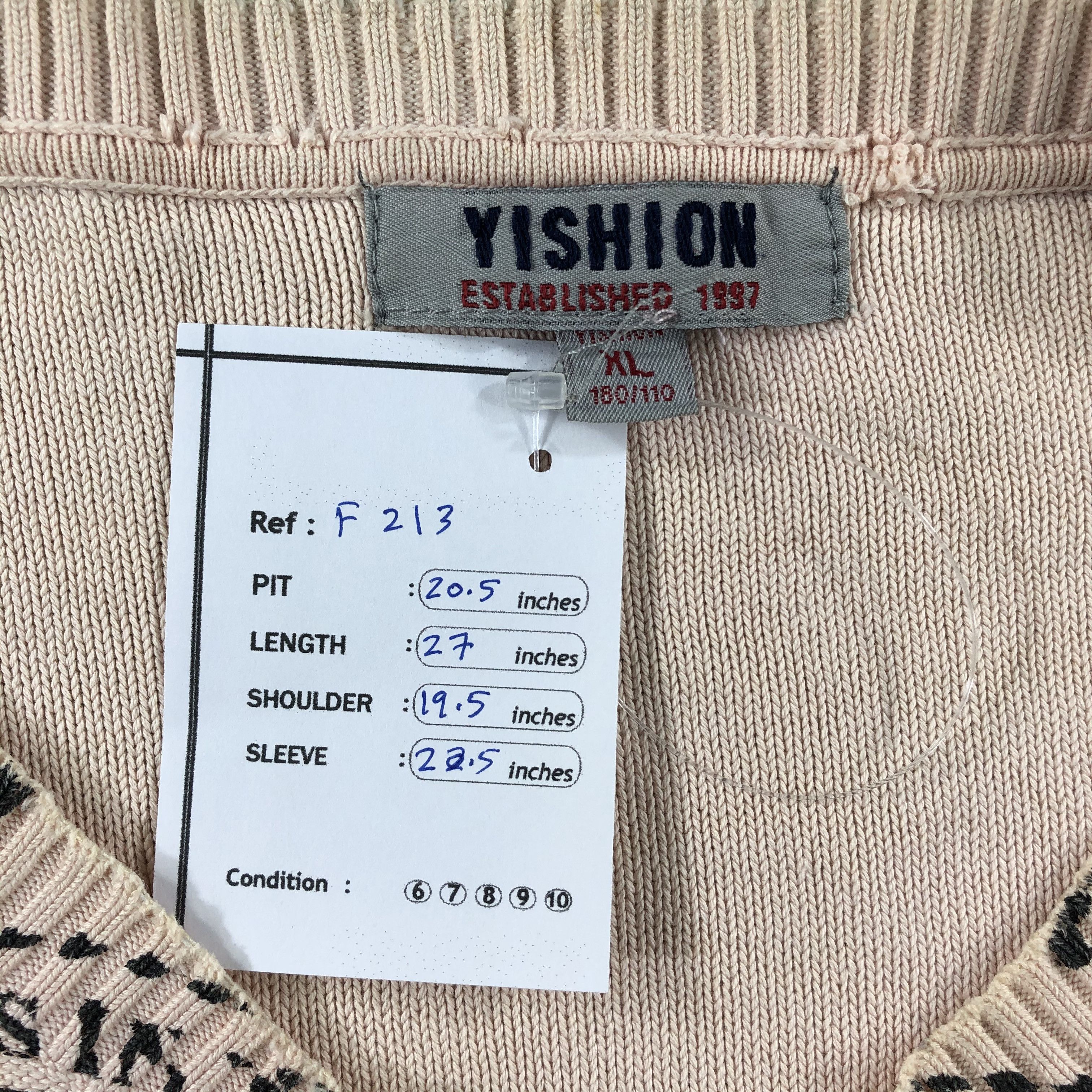 Japanese Brand Vintage Yishion Thrashed Faded Sweatshirt F213 Size US L / EU 52-54 / 3 - 8 Thumbnail