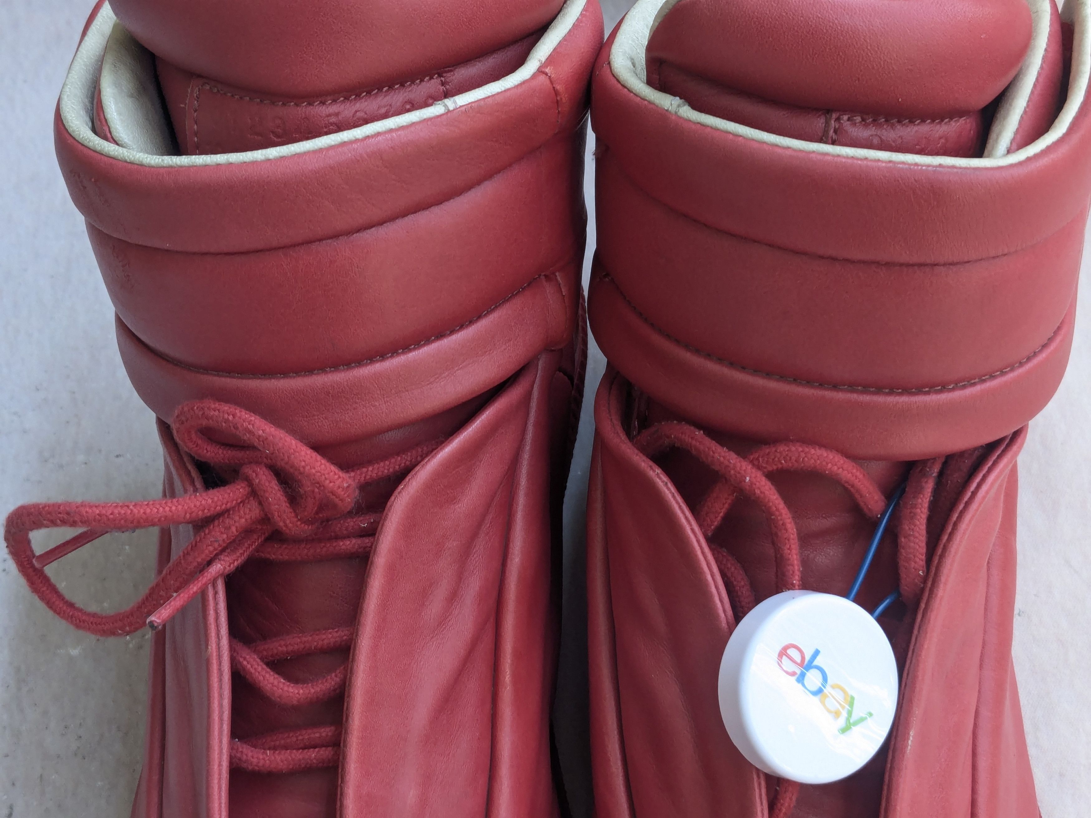 Maison Margiela Maison Margiela Future Red High Tops 9 42 Leather Size US 9 / EU 42 - 5 Thumbnail