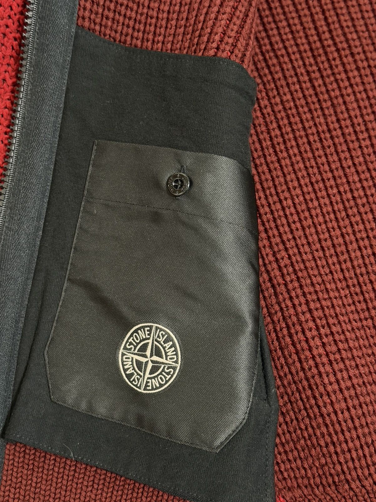 Stone Island 🔥Rare Stone Island Thick President Knit Zipped Hoodie/Jacket Size US XL / EU 56 / 4 - 16 Thumbnail