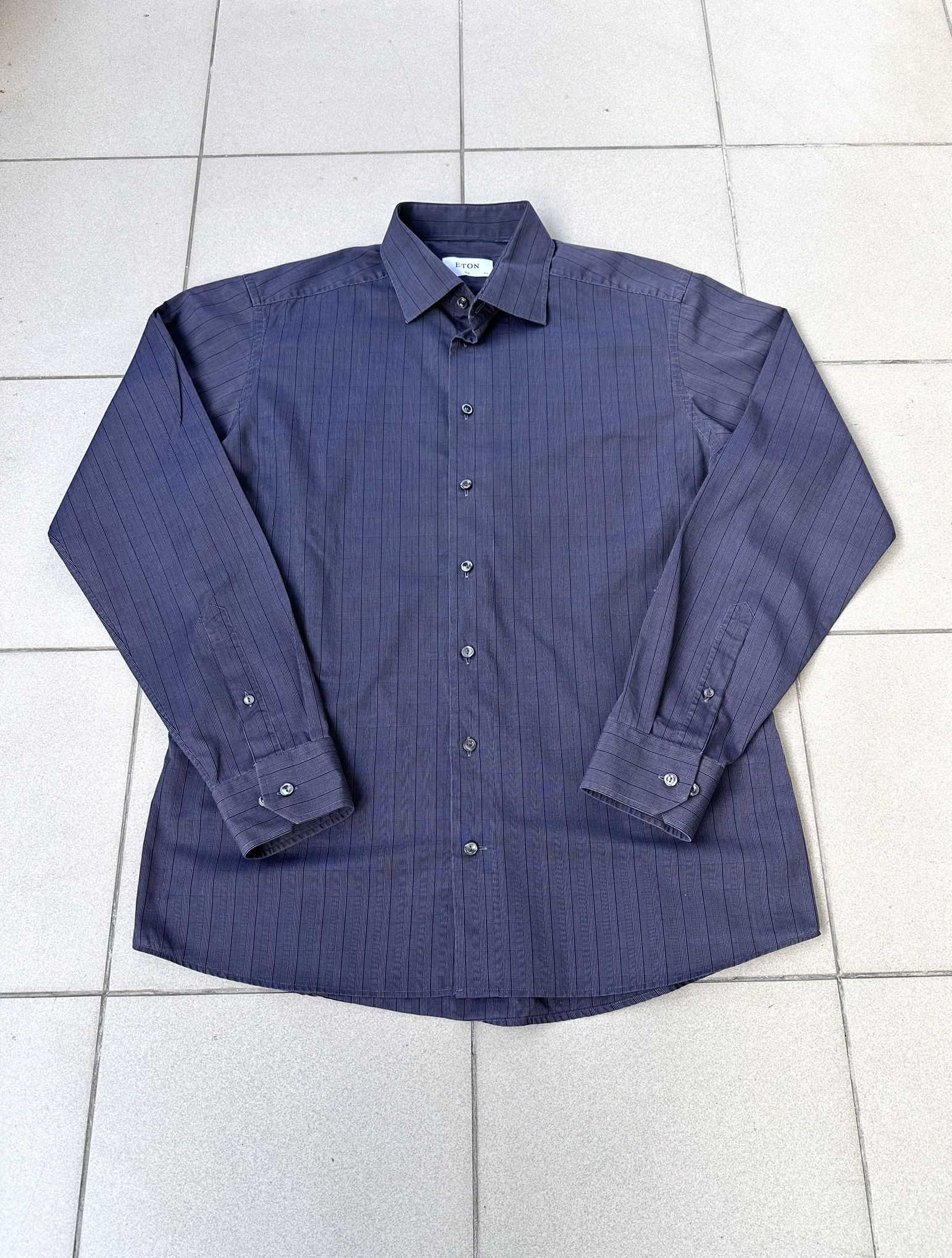 Eton Eton button up men elegant shirt slim striped Size US L / EU 52-54 / 3 - 1 Thumbnail