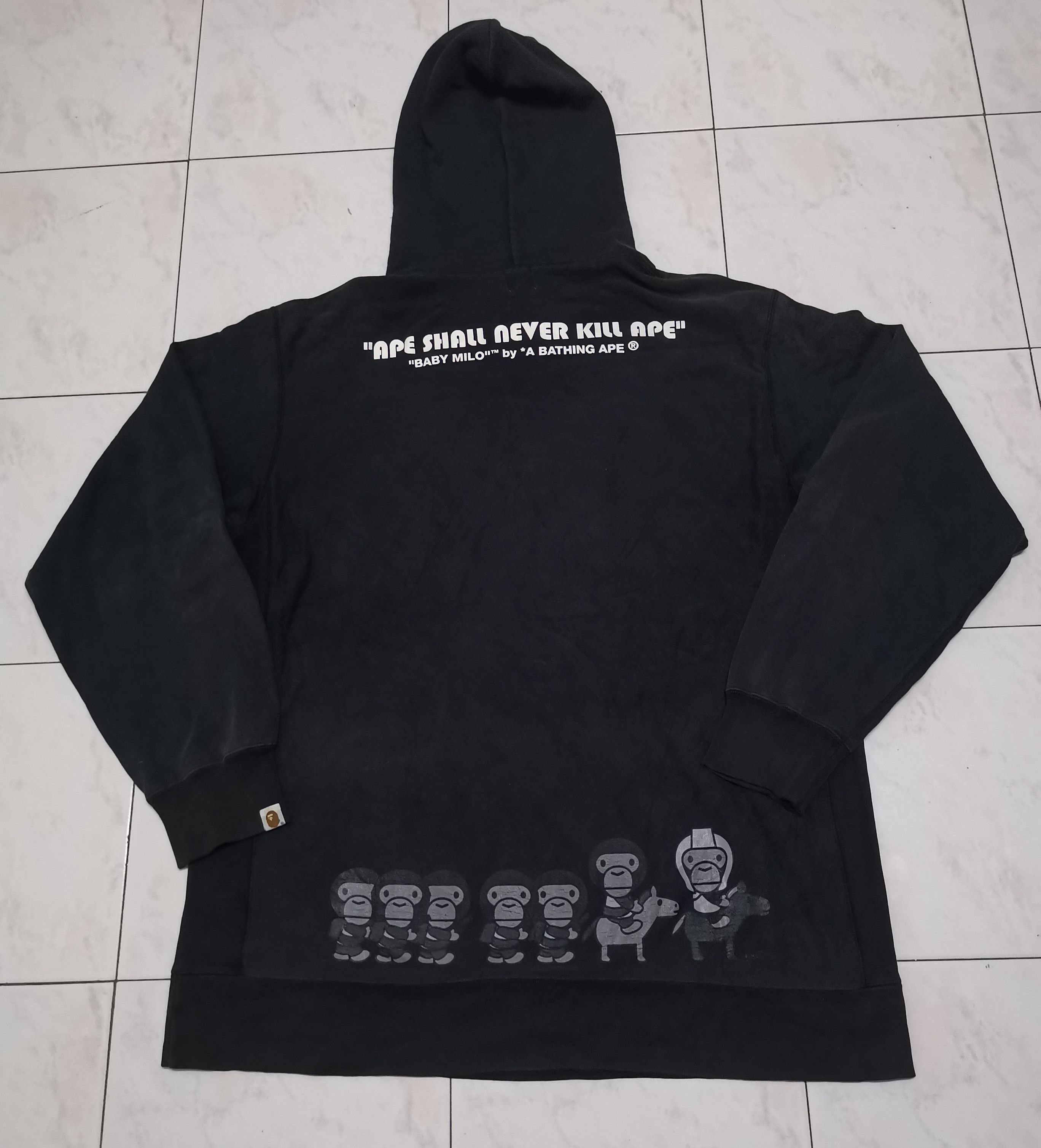 Bape Vintage bape army baby milo faded hoodie Size US XL / EU 56 / 4 - 2 Thumbnail