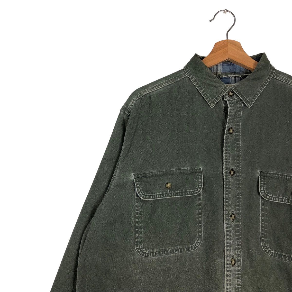 Japanese Brand 🔥Vintage Chore Jacket L.L.Bean Tartan Checked Lining Size US M / EU 48-50 / 2 - 7 Thumbnail