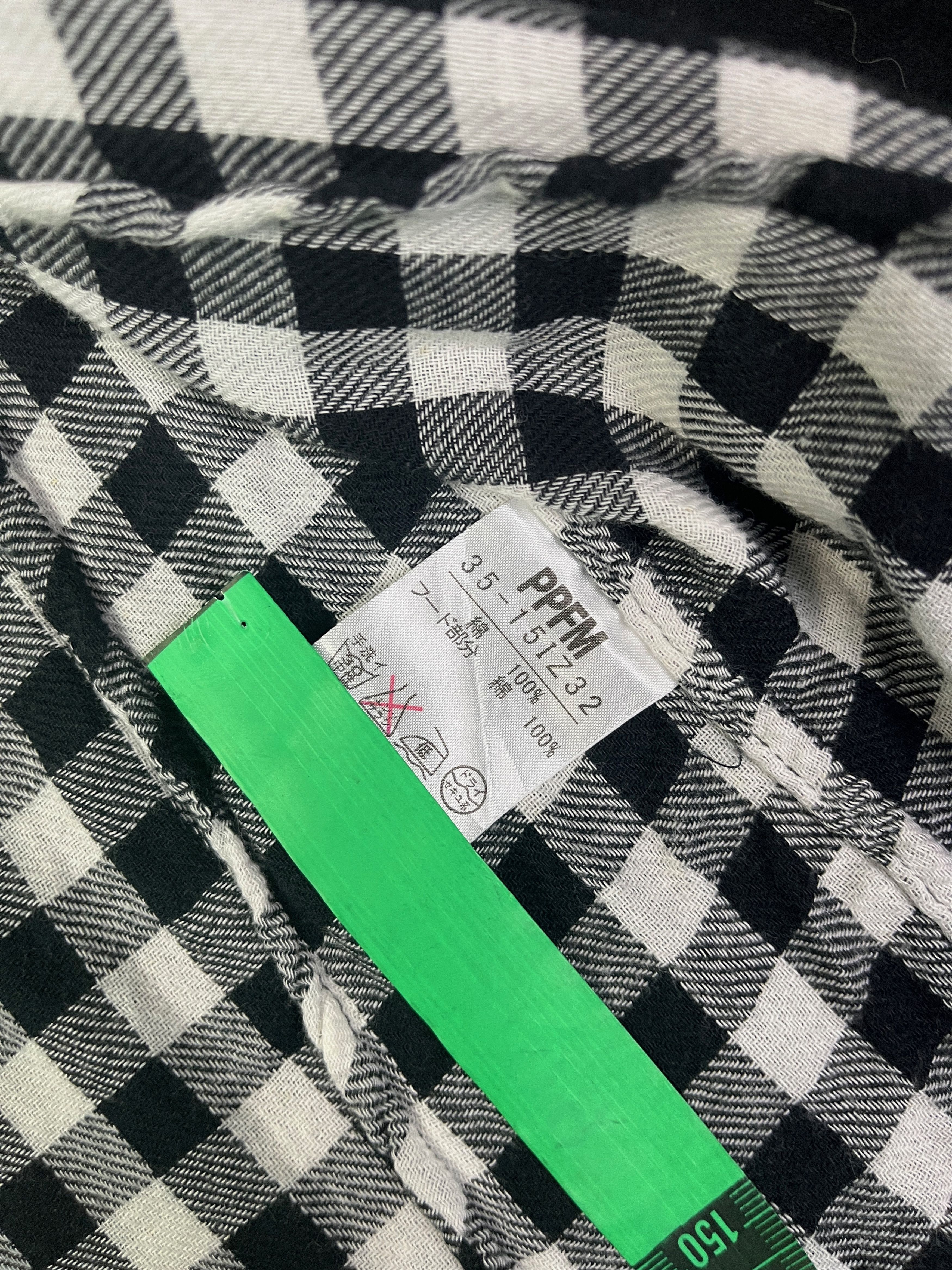 Japanese Brand PPFM Checkered Shirt Button Up Hoodie Size M / US 6-8 / IT 42-44 - 10 Thumbnail