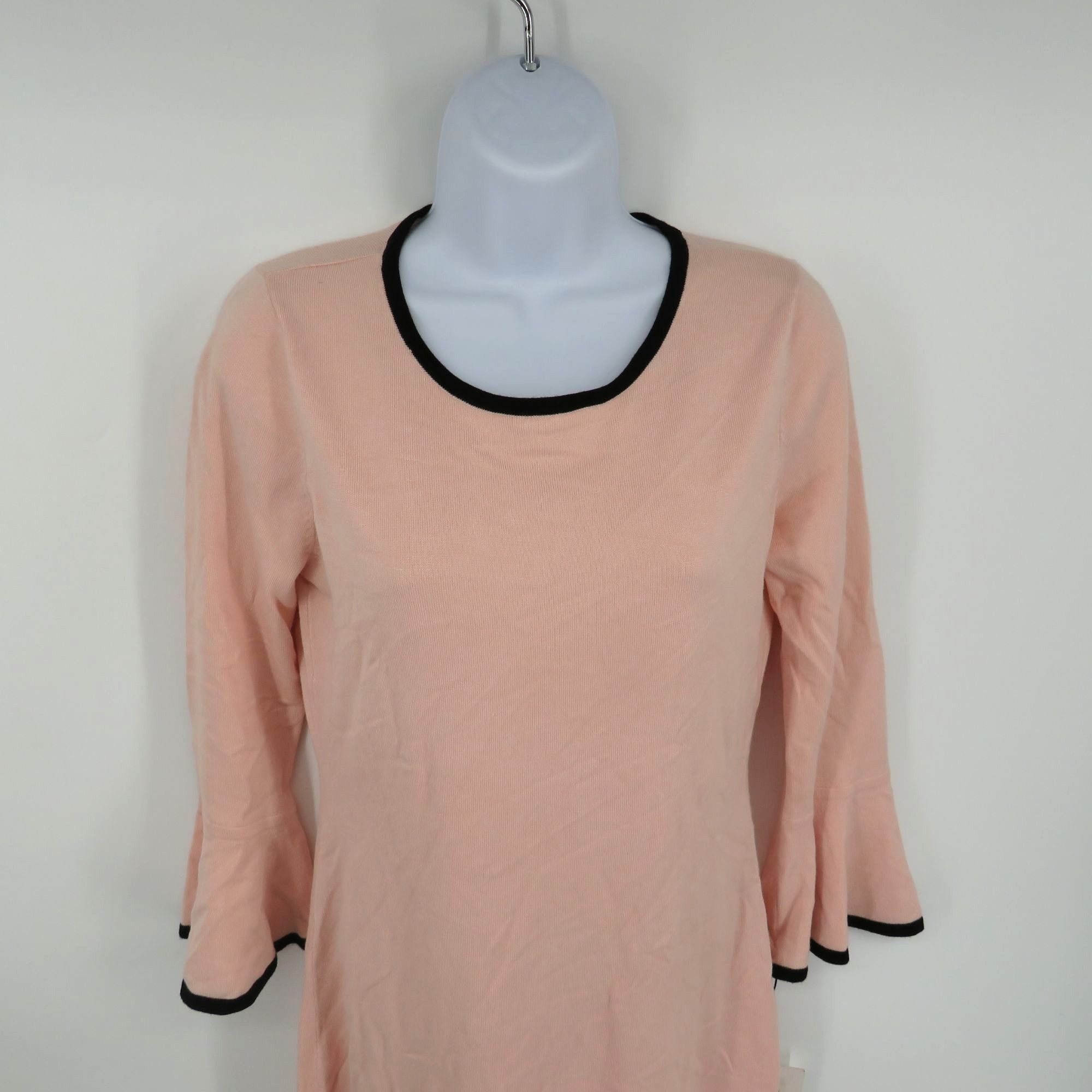 Calvin Klein Calvin Klein Women's Small Pink Bell Sleeve Dress With Black Size S / US 4 / IT 40 - 3 Thumbnail