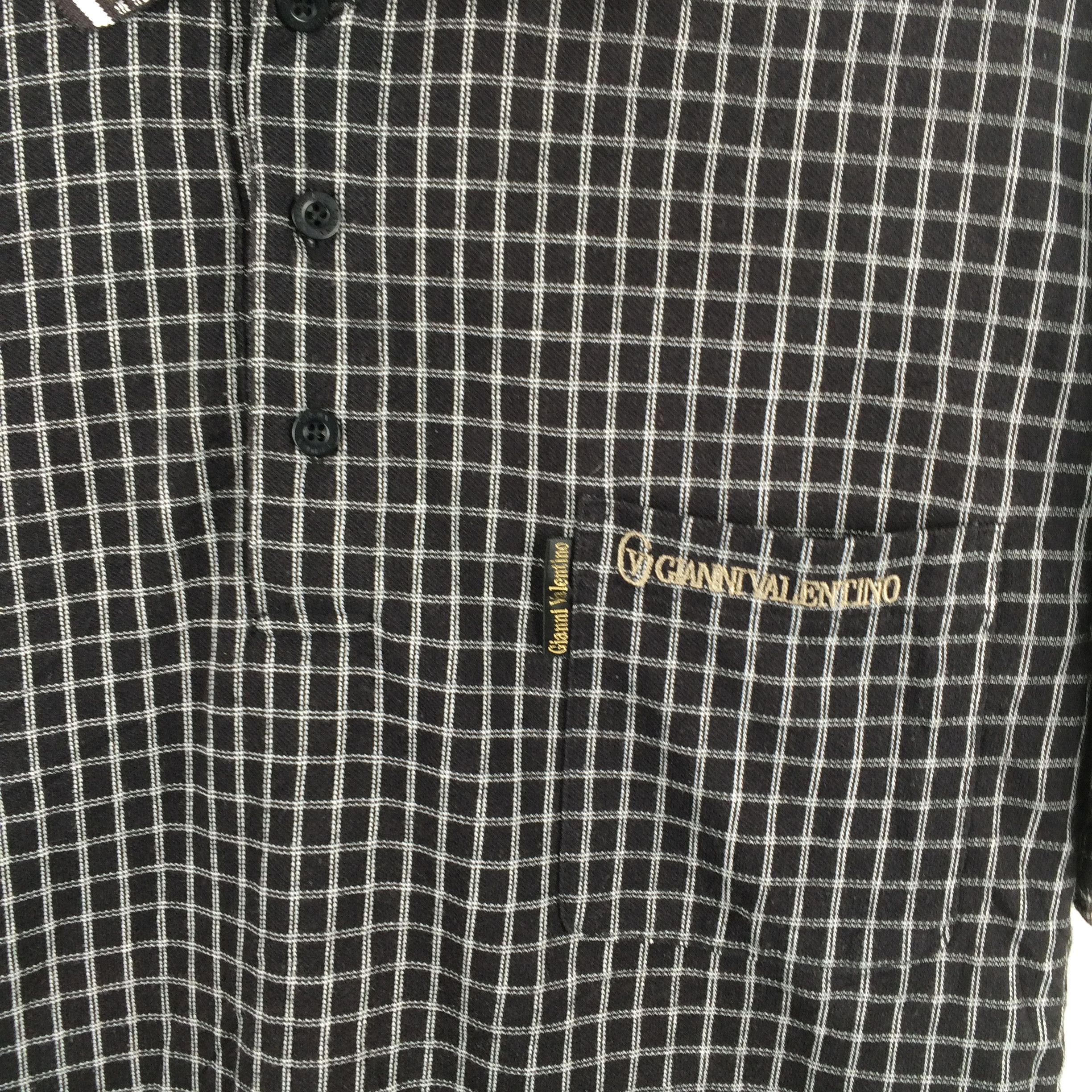 Vintage h7 valentino checkered plaid polo shirt Size US M / EU 48-50 / 2 - 3 Thumbnail
