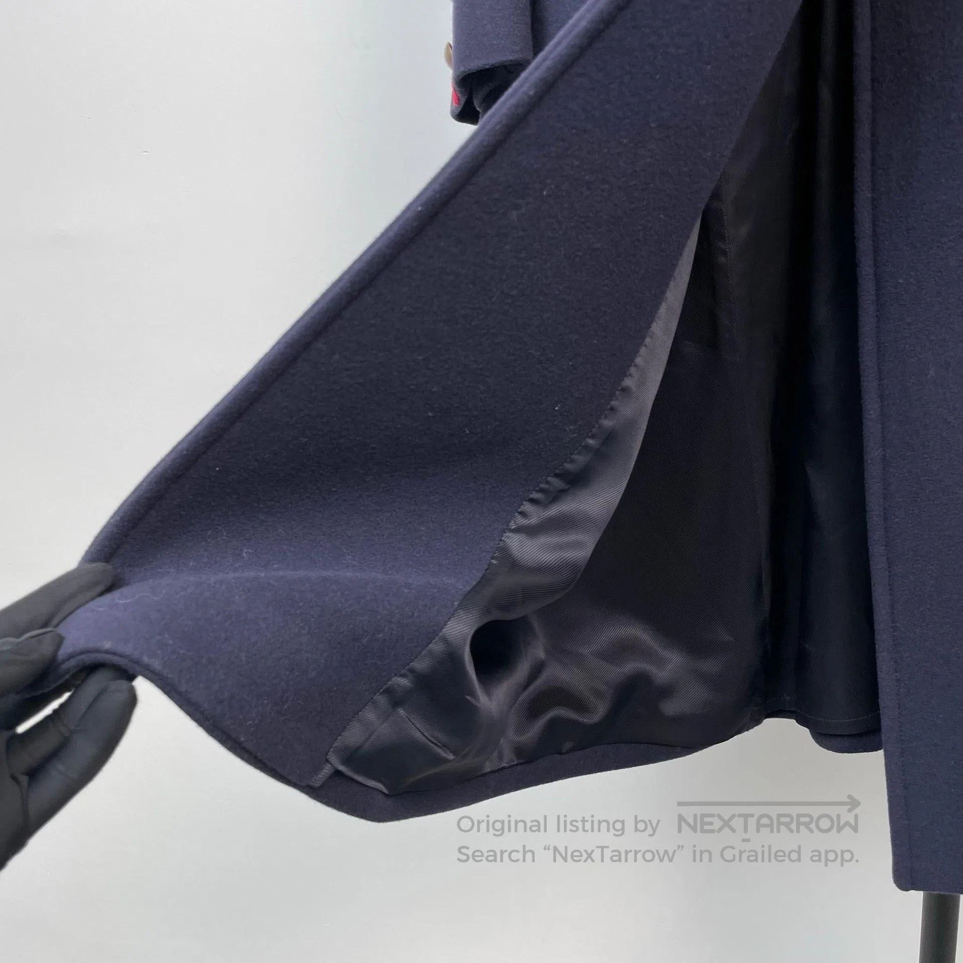 Gucci Gucci Navy Double-Breasted Mid-Length Coat. Size S / US 4 / IT 40 - 4 Thumbnail
