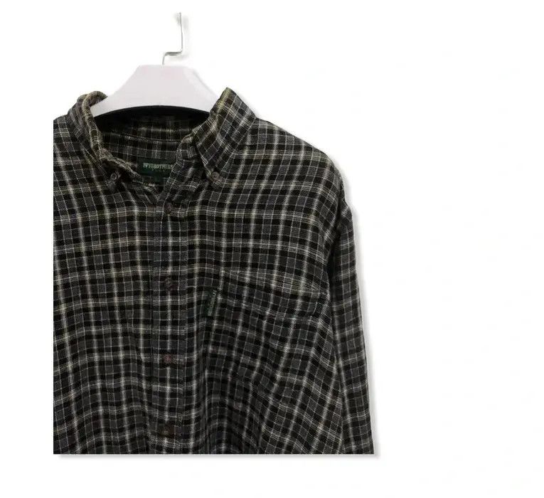 Flannel Vintage Ivy Brothers Club Flannel Shirt 👕 Size US L / EU 52-54 / 3 - 2 Thumbnail