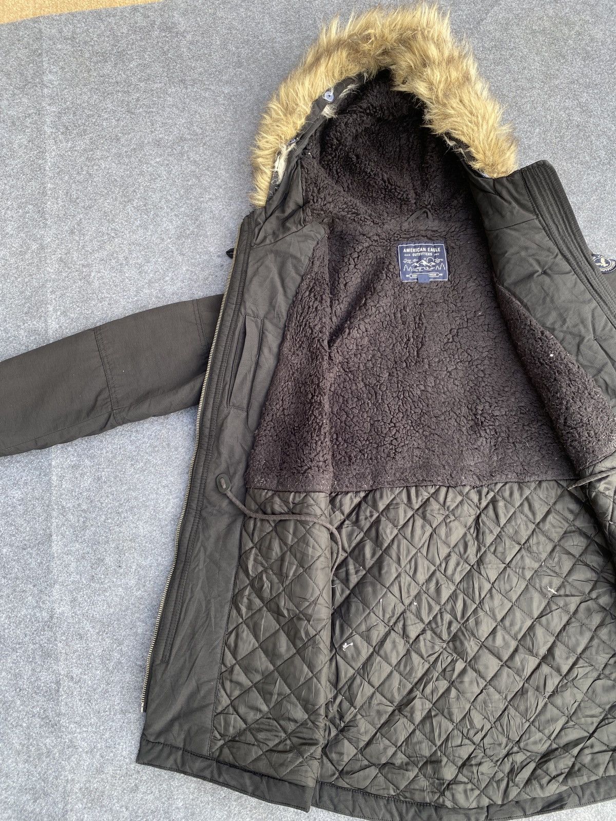 American Eagle Outfitters America eagle Faux Fur Trim Hooded Parka Jacket Size M / US 6-8 / IT 42-44 - 10 Thumbnail