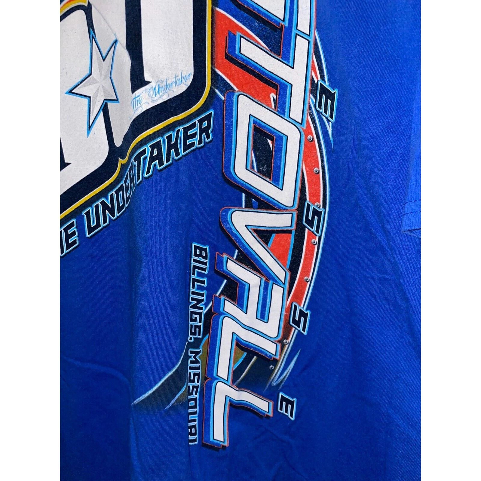 Gildan Jesse Stovall Shirt The Undertaker Drag Race Blue Tee 2XL Size US XXL / EU 58 / 5 - 4 Thumbnail