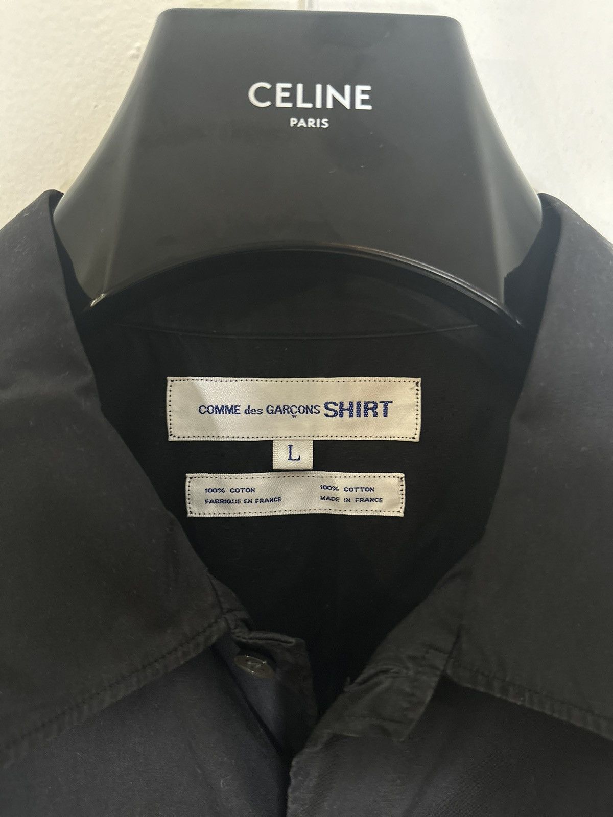 Comme des Garcons SHIRT Black Camp Shirt Size US L / EU 52-54 / 3 - 4 Thumbnail