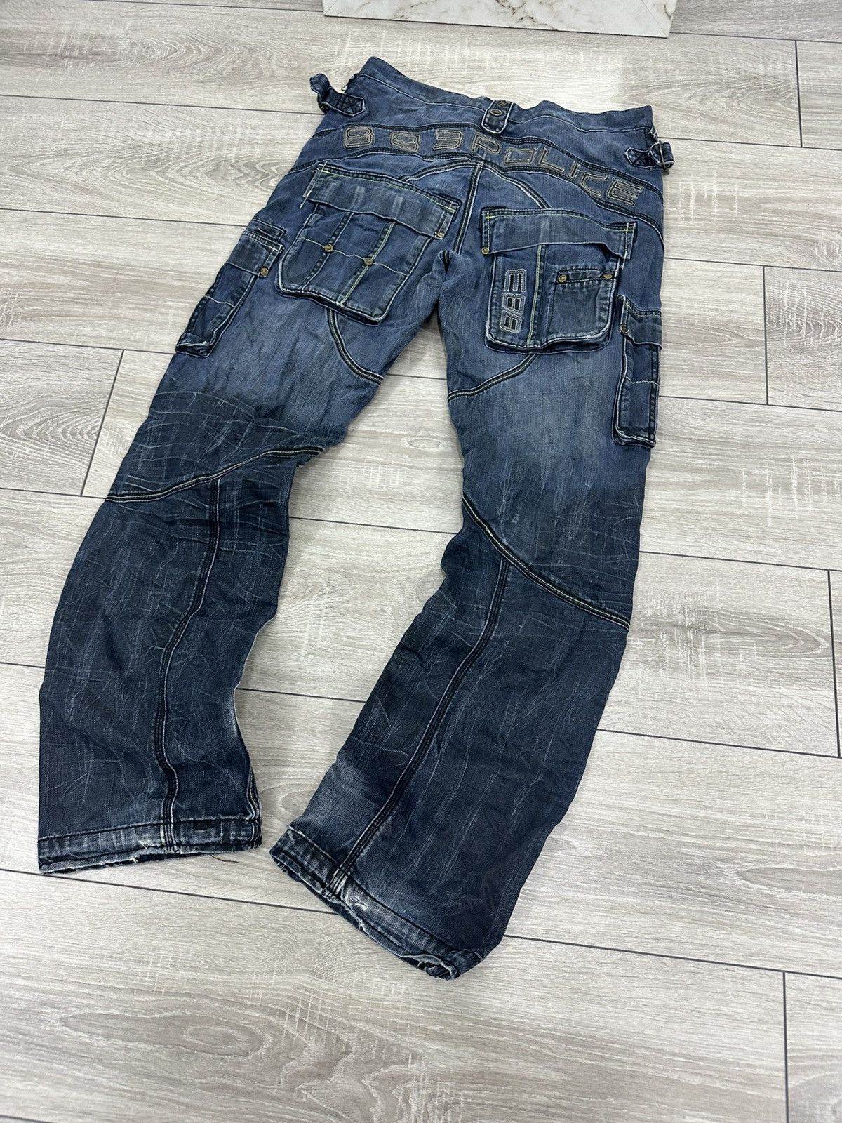 Vintage 883 Police Avantgarde Y2K Vintage Jeans Flared Size US 32 / EU 48 - 5 Thumbnail