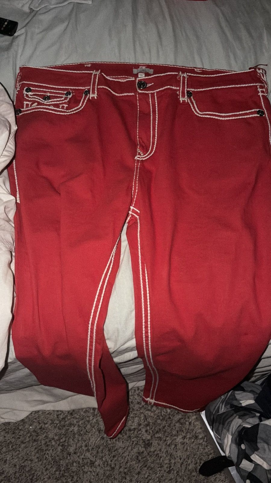 True Religion True religion ultra baggy vinny red jeans Size US 44 / EU 60 - 1 Thumbnail