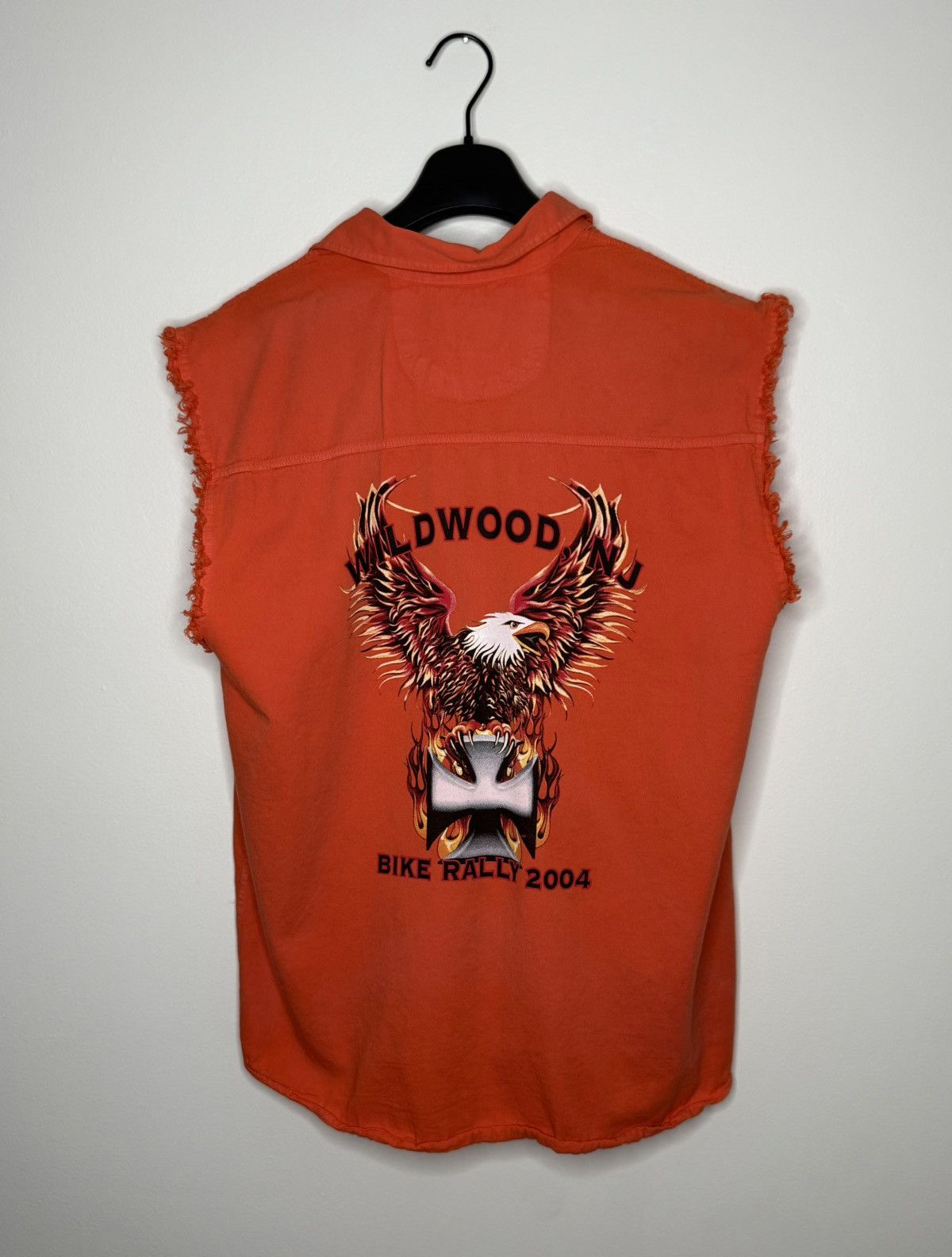 Harley Davidson Biker Design Wildwood NJ Bike Rally 2004 Distressed Vest Size US M / EU 48-50 / 2 - 1 Thumbnail