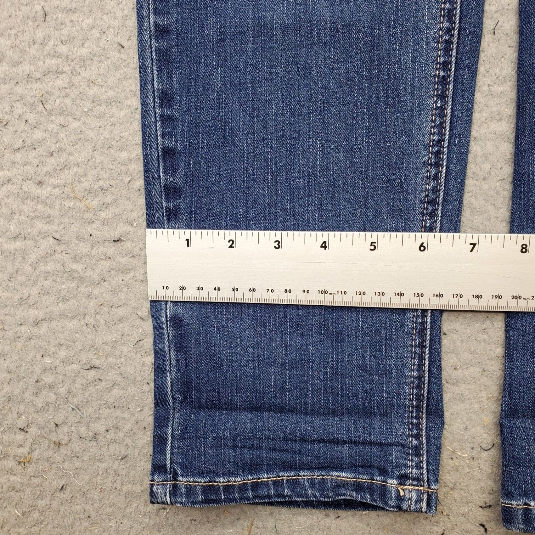 White House Black Market White House Black Market Jeans Womens 2R Blue Denim Slim Ankle Leg Grunge Size 26" / US 2 / IT 38 - 5 Thumbnail