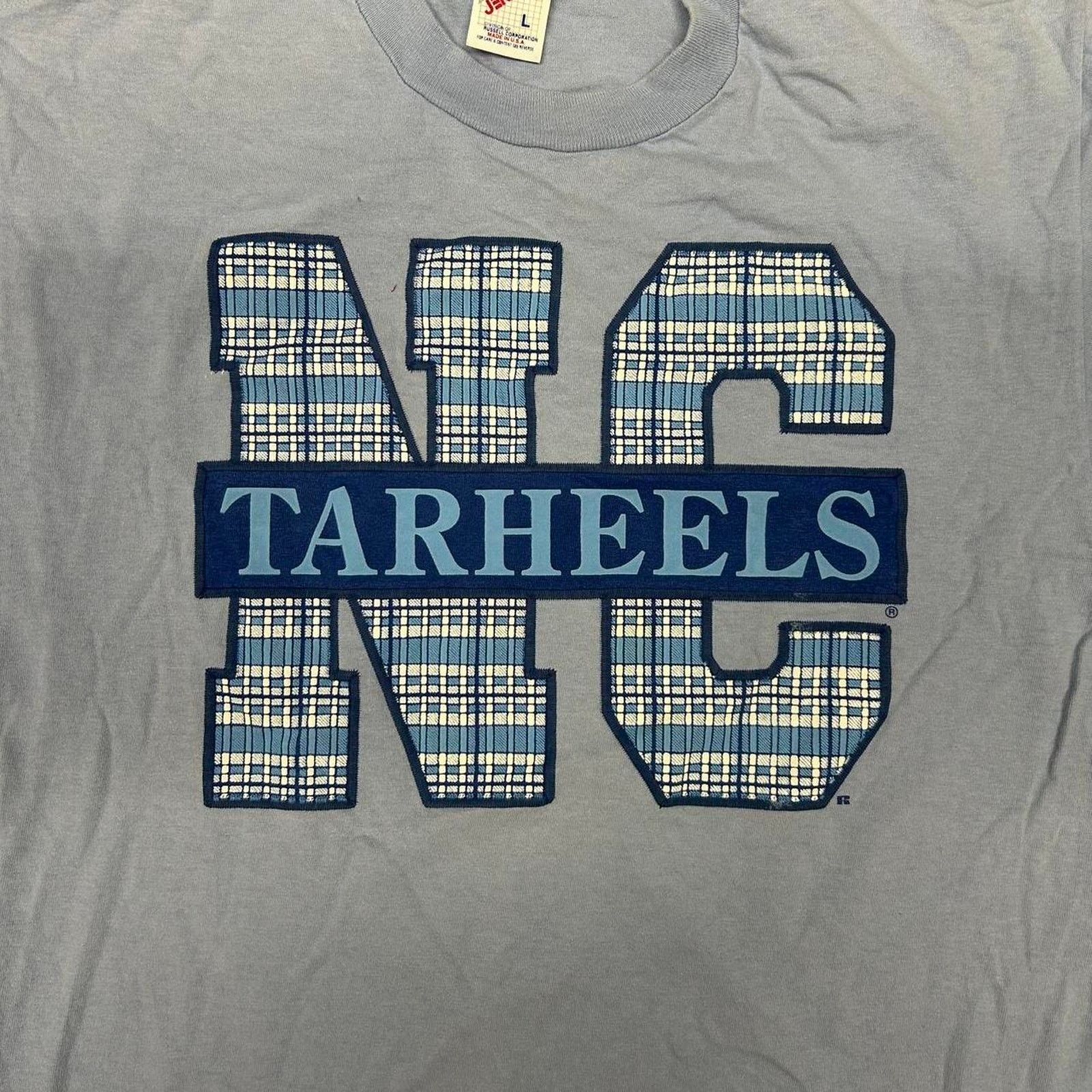 Jerzees VTG 90s UNC Tar Heels blue cotton tee Size L / US 10 / IT 46 - 2 Thumbnail