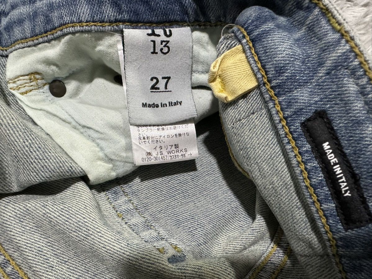 R13 🔥R13 Boy Skinny Denim Distressed Patchwork Size US 31 - 11 Thumbnail