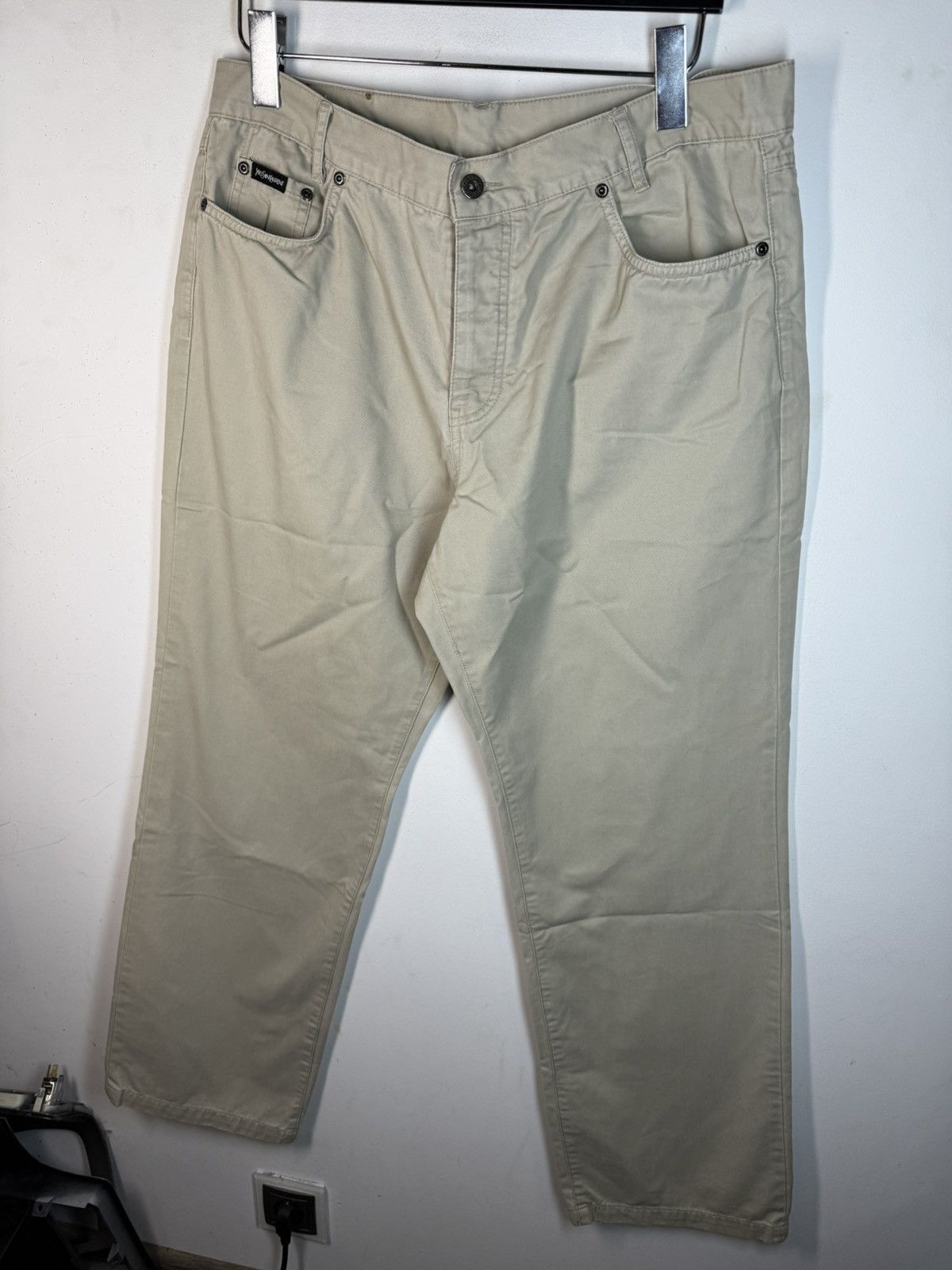 Yves Saint Laurent Beige 36x32 YSL Jeans Cotton Pants Size US 36 / EU 52 - 11 Thumbnail