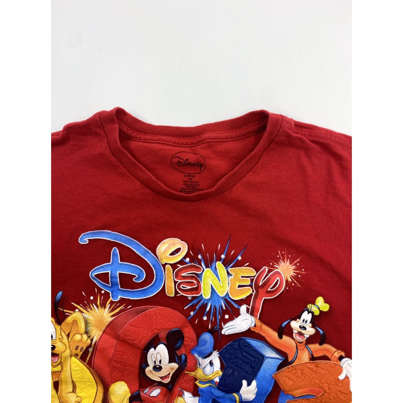 Disney Disney T-Shirt Men’s 2XL Red Florida 2014 Mickey Donald Goofy Pluto Shirt Size US XXL / EU 58 / 5 - 2 Thumbnail