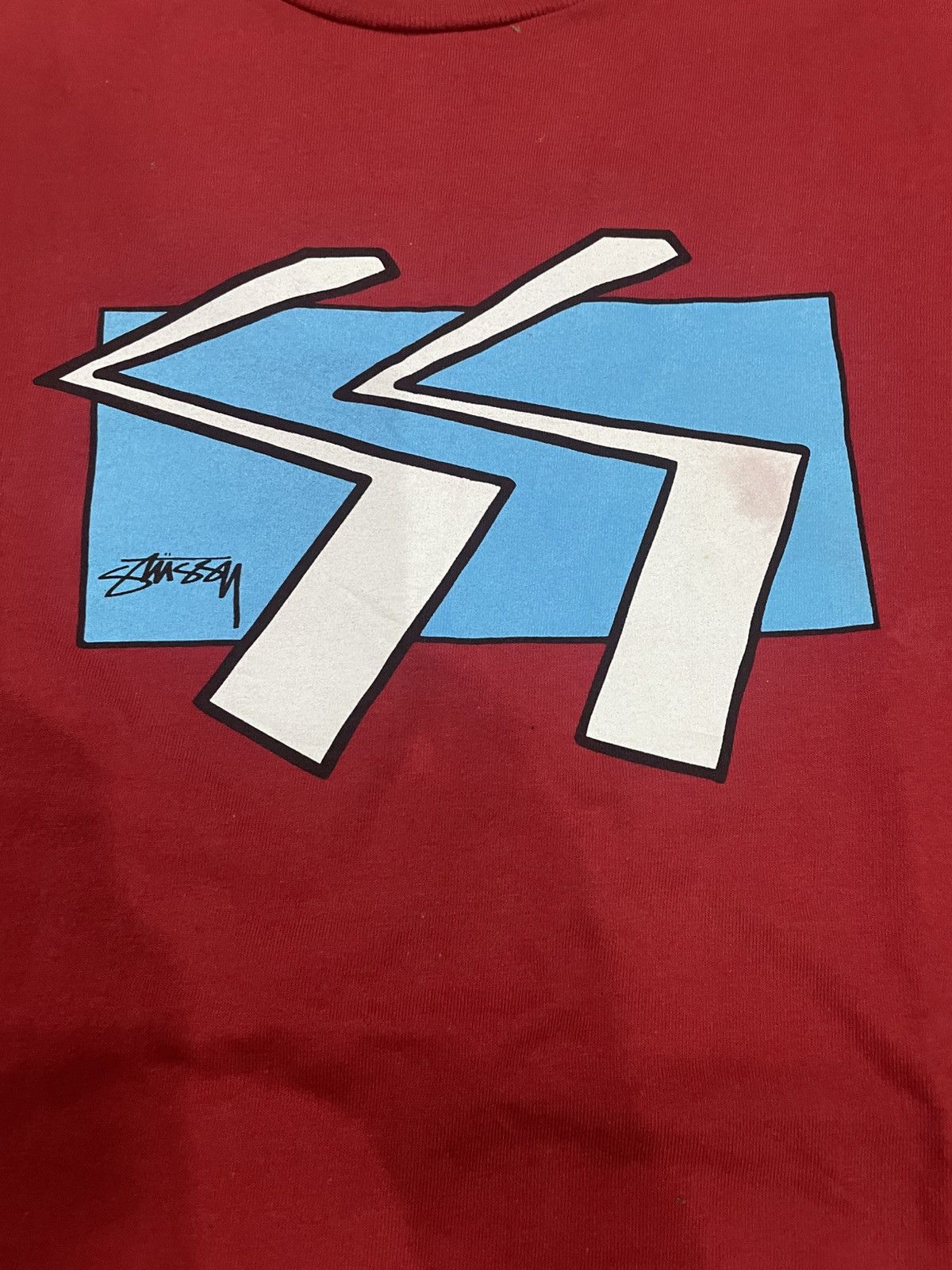 Stussy Vintage Stussy Double S Big Logo T Shirt Size US L / EU 52-54 / 3 - 2 Thumbnail