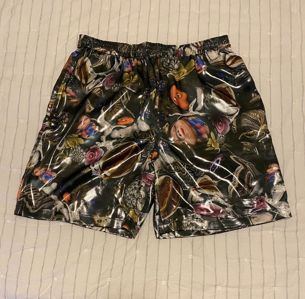 Acne Studios Acne Studios Printed Lamé Shorts 54 NWT Size US 40 / EU 56 - 3 Thumbnail