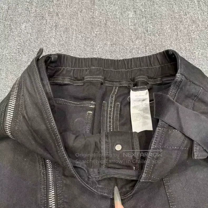 Rick Owens RICK OWENS size S Black Curved Knife Zipper Ribbon Jeans Size US 27 - 3 Thumbnail