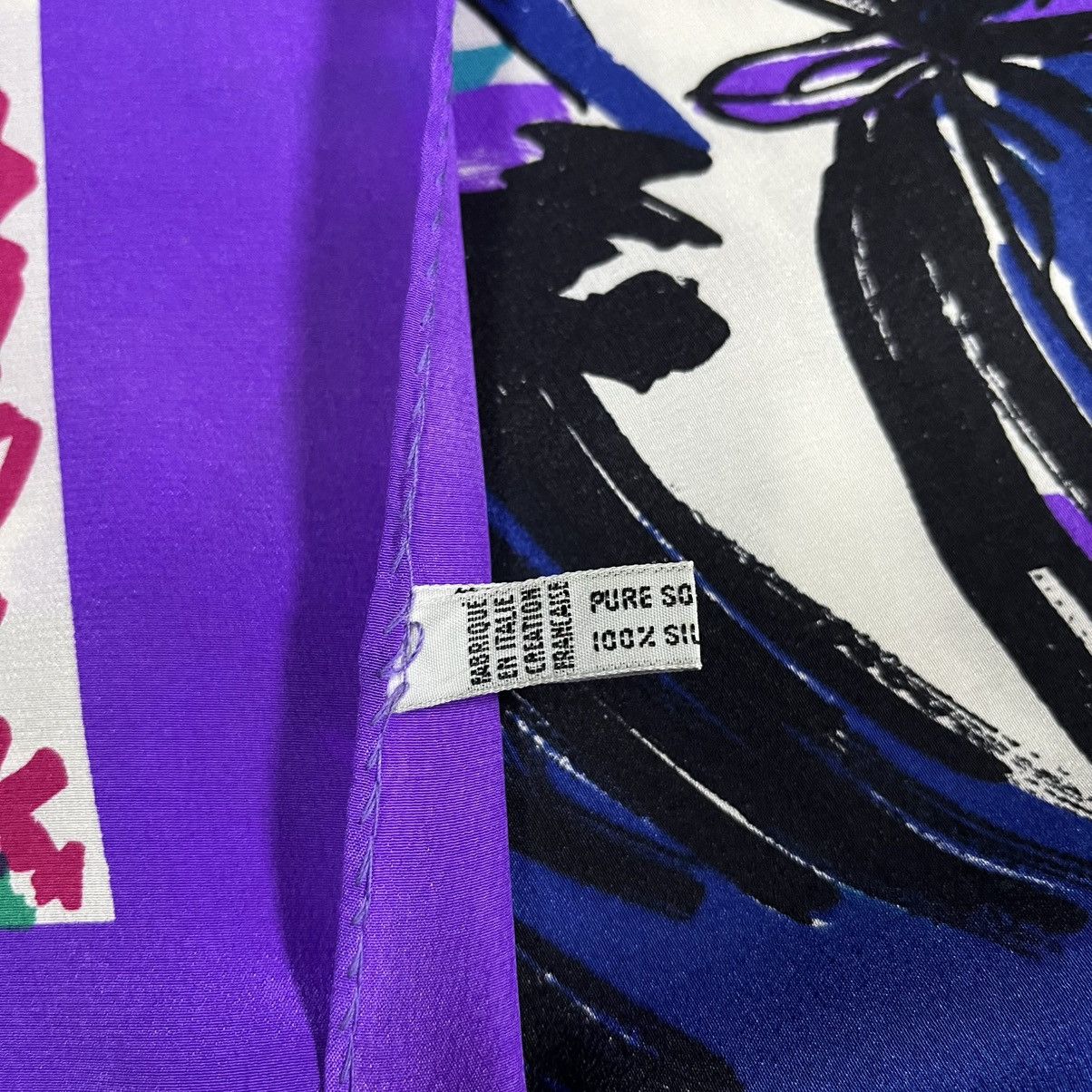 Balenciaga Balenciaga Abstract Design Silk Scarf Size ONE SIZE - 17 Thumbnail