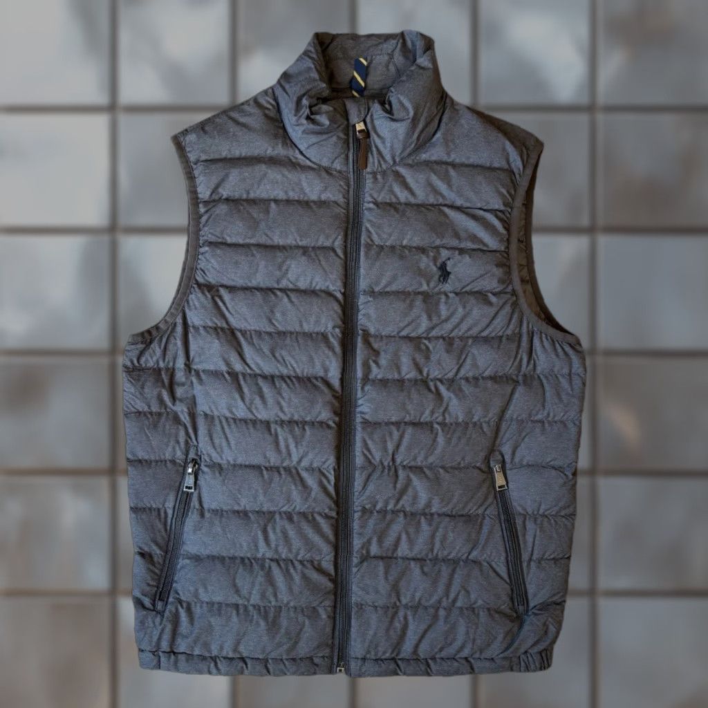 Polo Ralph Lauren VINTAGE Polo Ralph Lauren Down Vest S Gray Full Zip Puffer Minimalist New York Polo Ralph Lauren Front Logo Zipper Regular Fit Mens Size US S / EU 44-46 / 1 - 1 Thumbnail