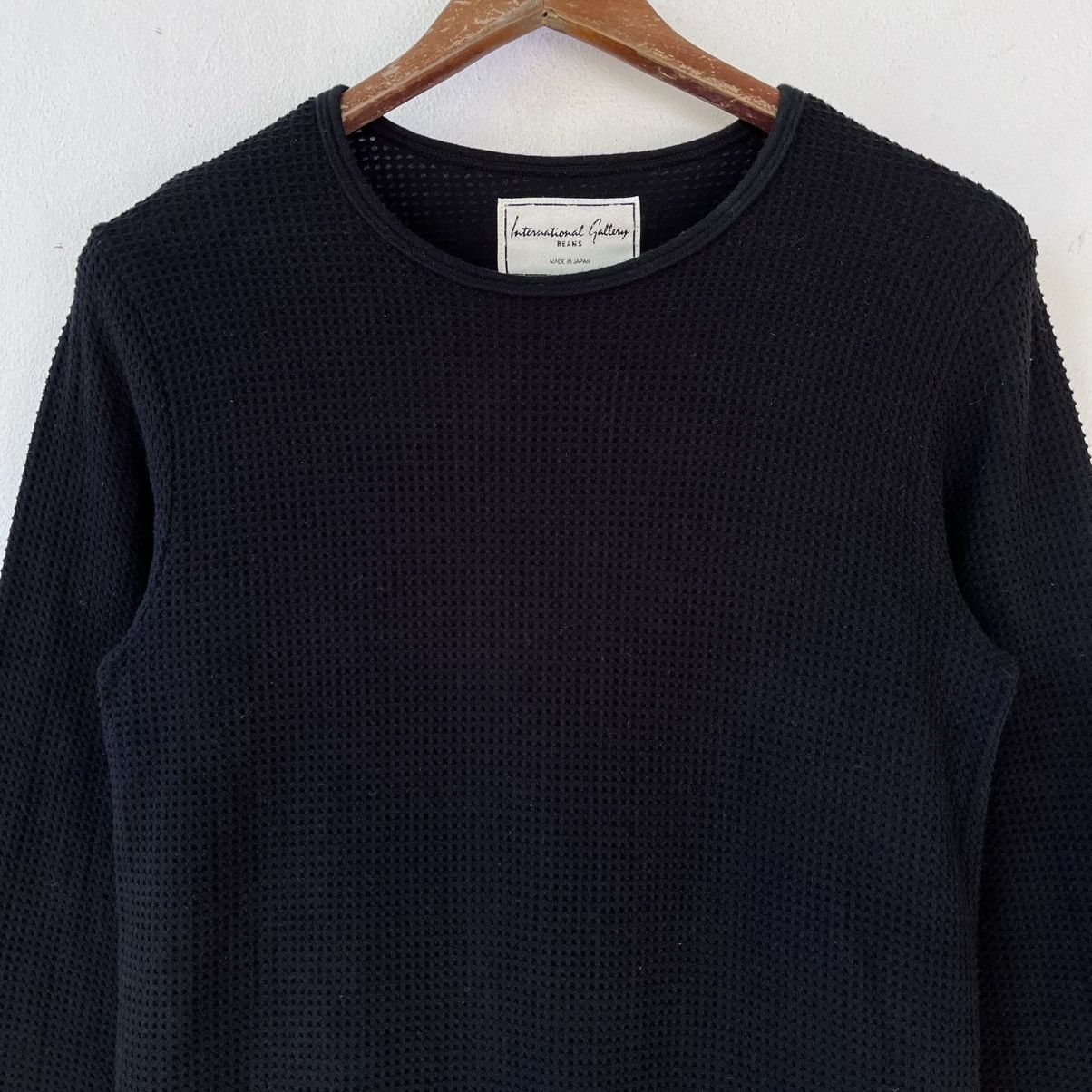 Beams Japan International Gallery BEAMS Waffle Knit Crewneck Long Sleeve Size US S / EU 44-46 / 1 - 3 Thumbnail