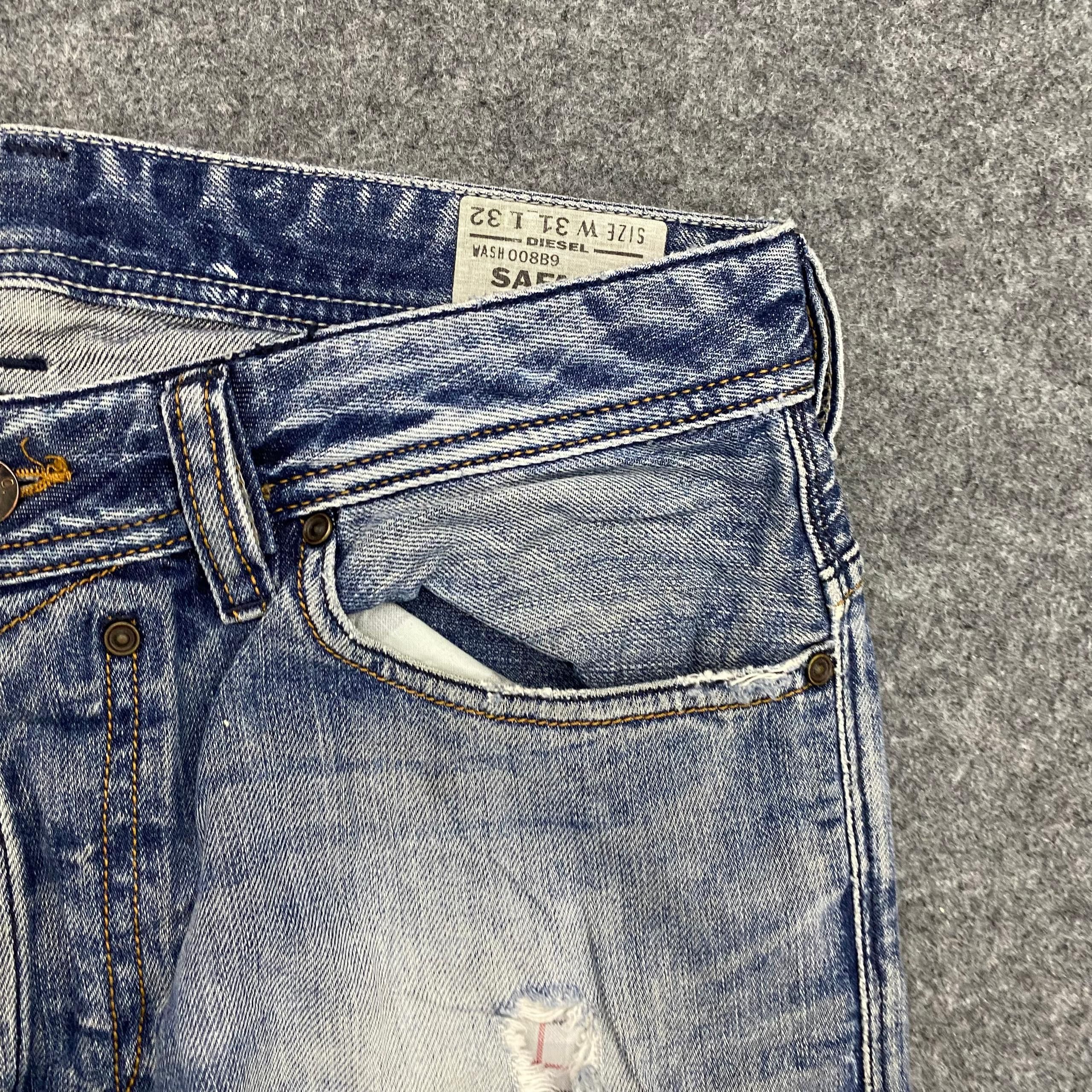 If Six Was Nine 💥Best Offer💥Vintage Diesel Industry Distressed Denim Size US 34 / EU 50 - 10 Thumbnail
