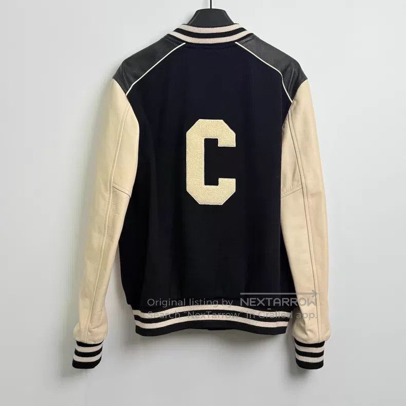 Celine Celine Classic C-shaped Leather Baseball Jacket Size US S / EU 44-46 / 1 - 3 Thumbnail