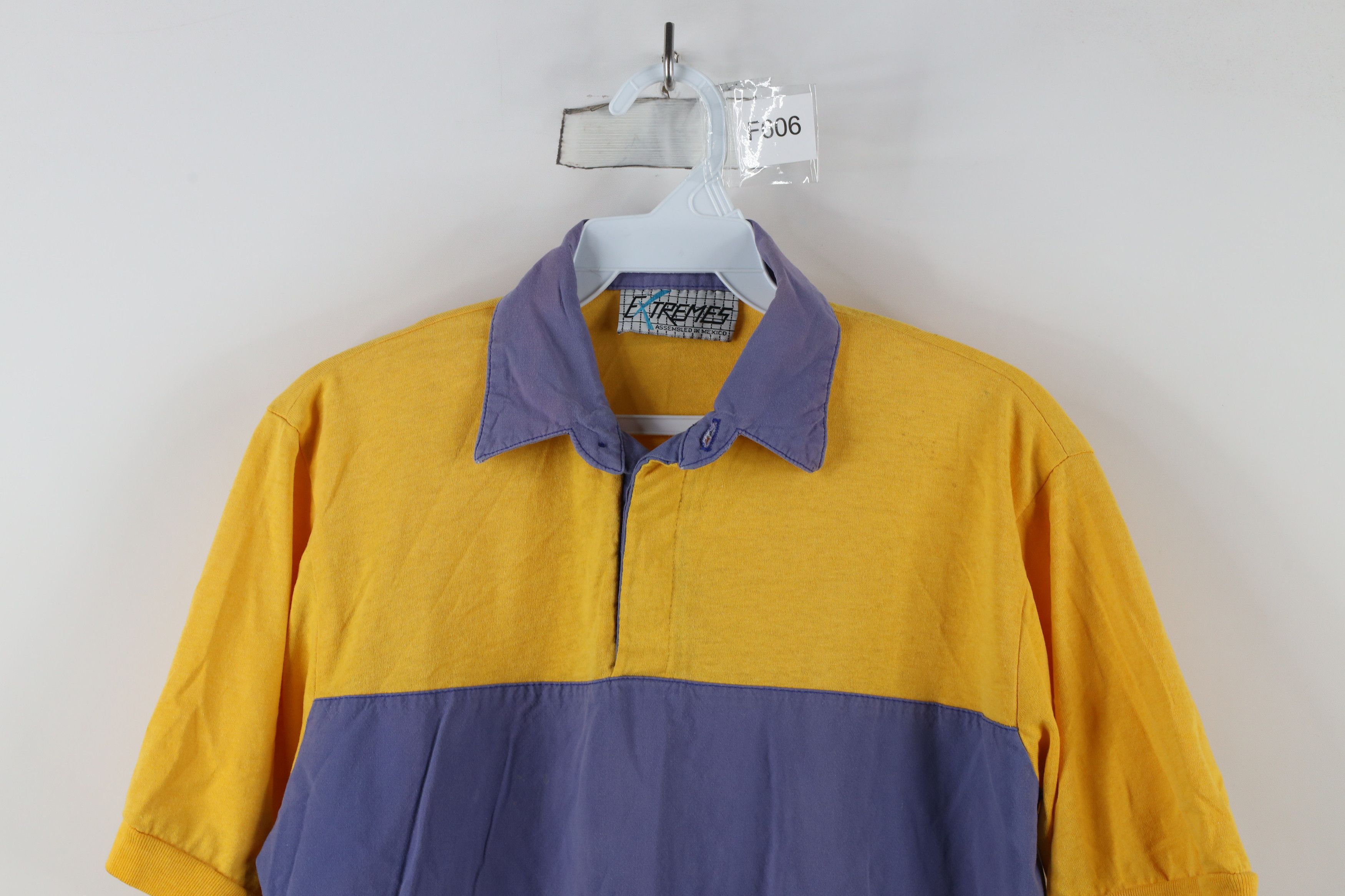 Vintage Vintage 90s Streetwear Los Angeles Lakers Rugby Polo Shirt Size US S / EU 44-46 / 1 - 2 Thumbnail