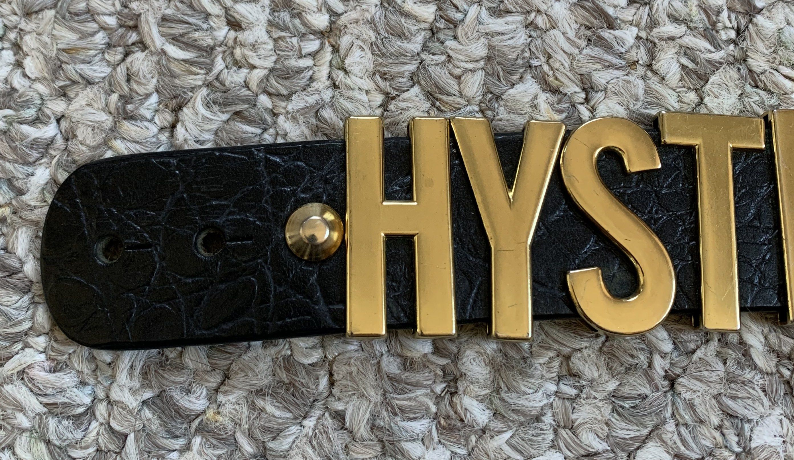 Hysteric Glamour Hysteric Glamour Spellout Logo Leather Bracelet Size ONE SIZE - 3 Thumbnail