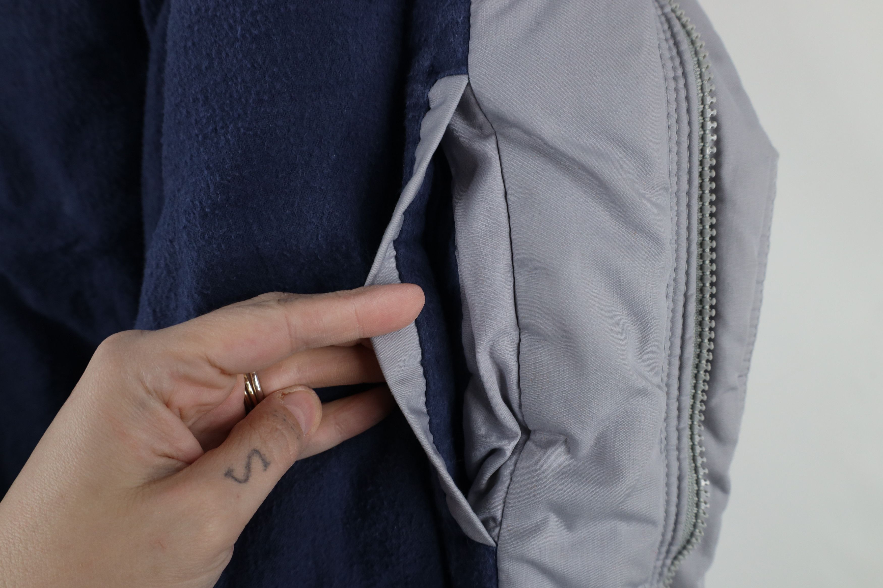 Vintage Vintage 90s Streetwear Cloth Lined Puffer Bomber Jacket Size US XL / EU 56 / 4 - 11 Thumbnail