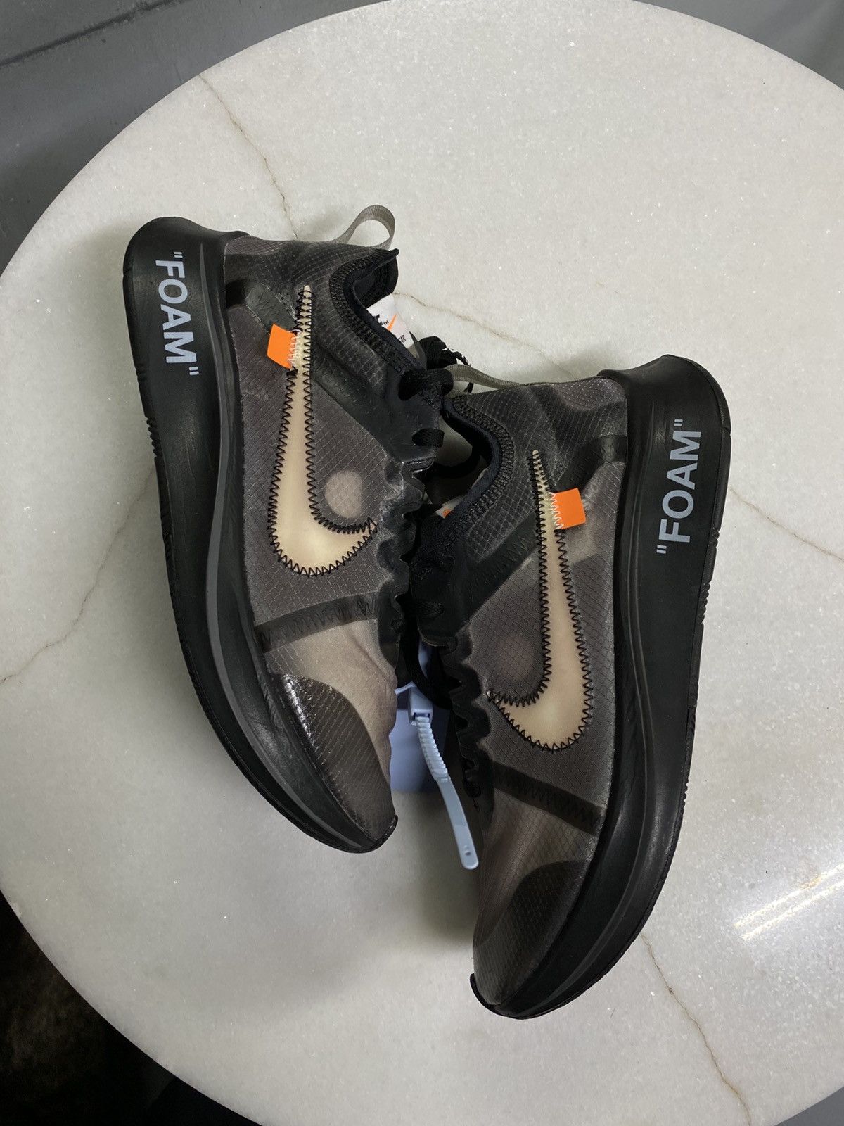 Other Off-White Nike Zoom Fly Black Mens Sneakers Size 8 Size US 8 / EU 41 - 5 Thumbnail
