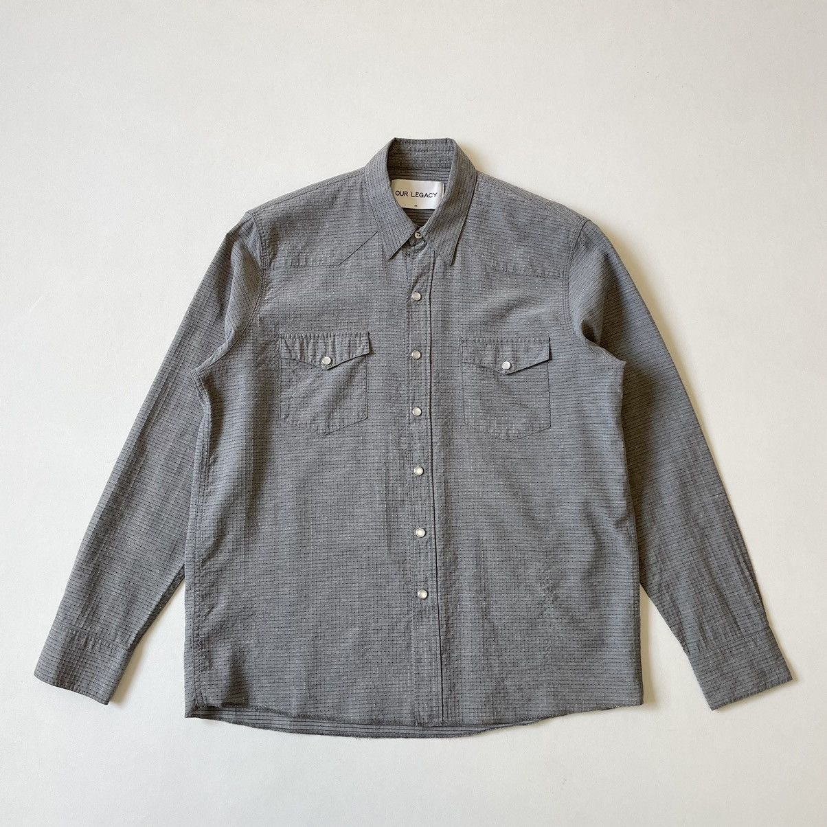 Our Legacy Sample ‘Grid Check Nylon’ Western Shirt Size US M / EU 48-50 / 2 - 1 Thumbnail