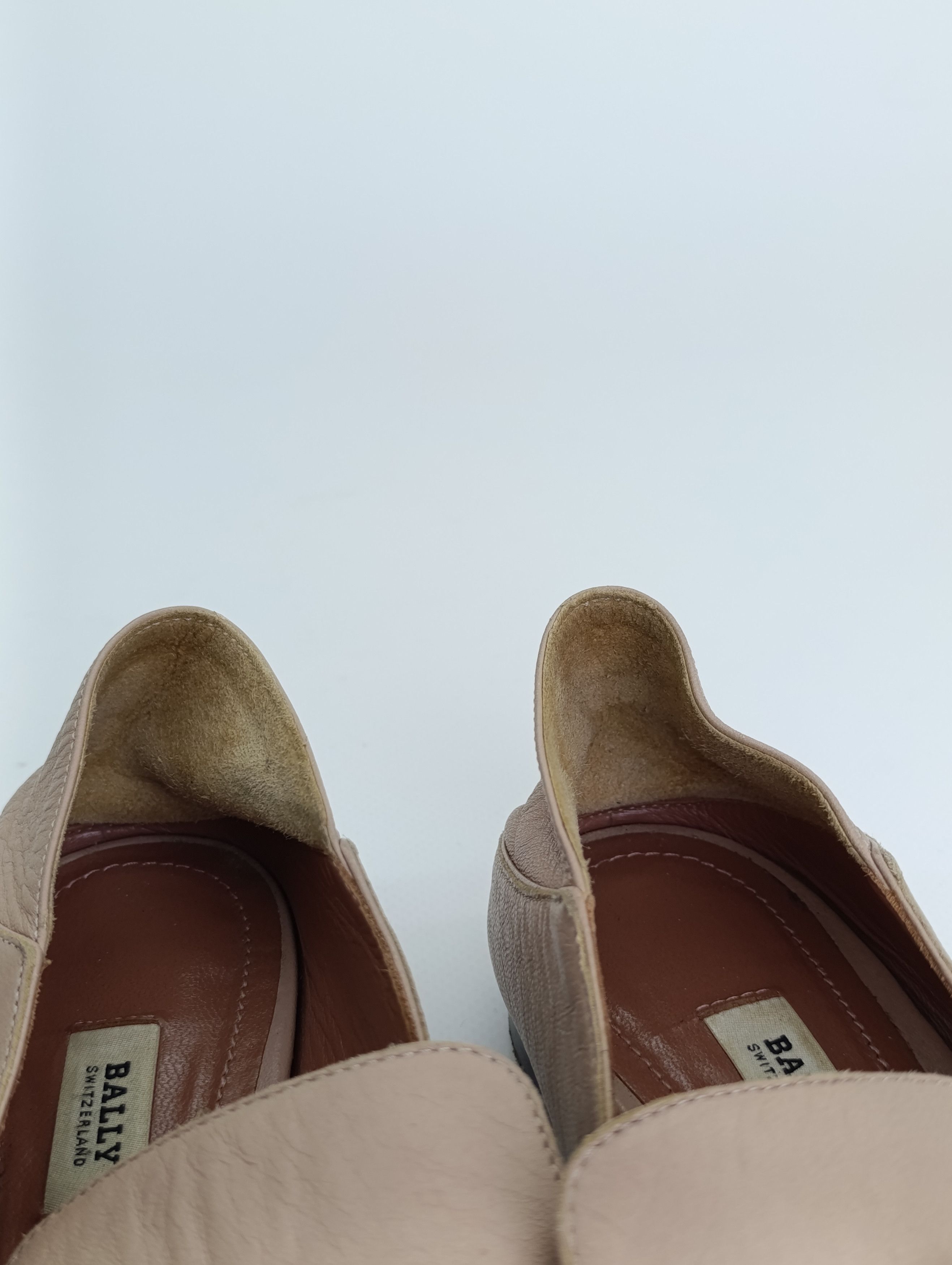 Bally BALLY JANELLE LEATHER LOAFERS MULES BEIGE Size US 7.5 / IT 37.5 - 16 Thumbnail