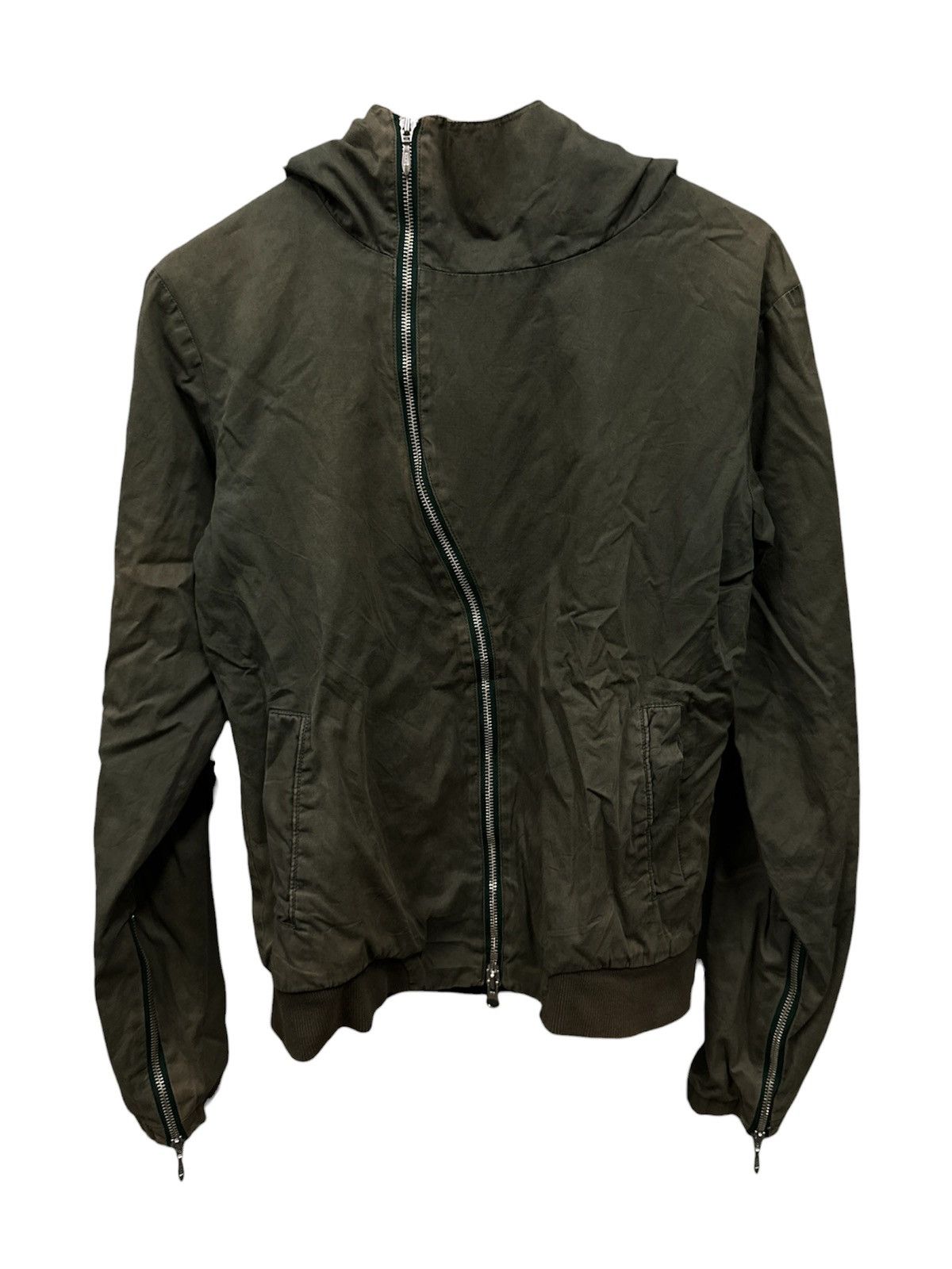 Le Grande Bleu (L.G.B.) Harlem Rouge Japanese Brand Asymmetrical Zipper Jacket Hood Size US M / EU 48-50 / 2 - 2 Thumbnail